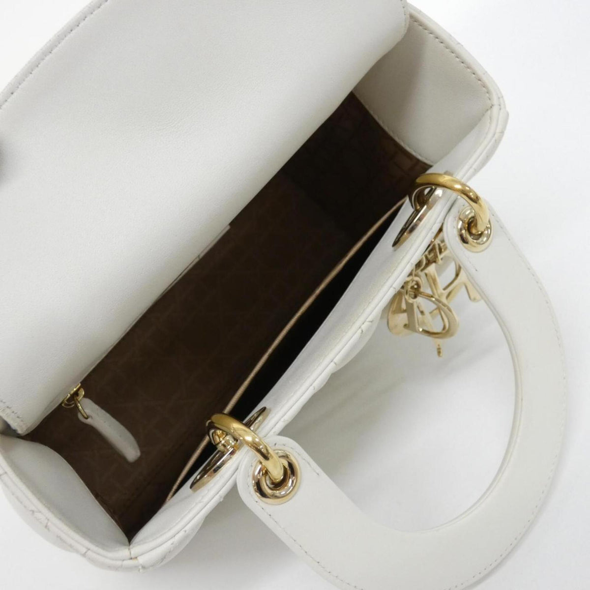 Christian Dior White Leather Handbag (Pre-Owned)