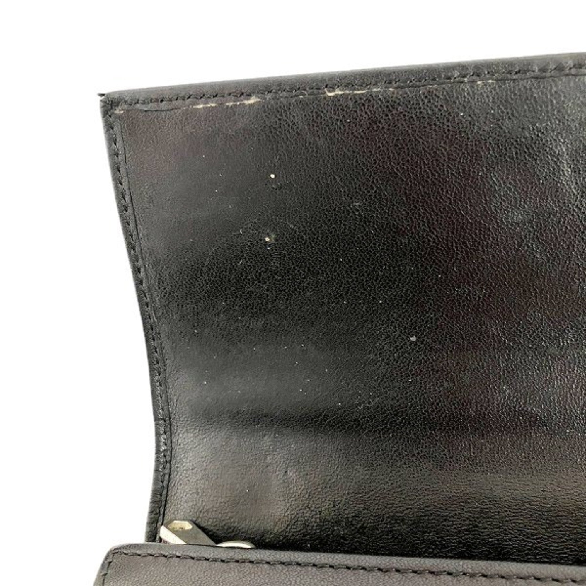 Givenchy Black Leather Long Wallet (Bi-Fold) (Pre-Owned)