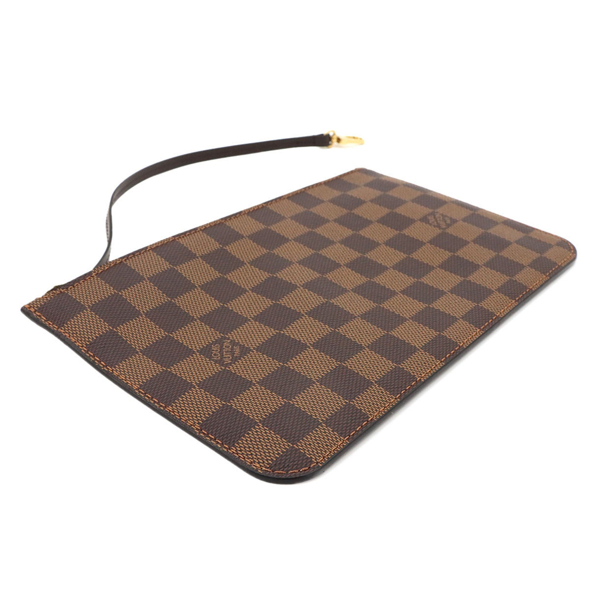 Louis Vuitton Damier Canvas Ebene Faux Leather Handbag Pouch (Pre-Owned)