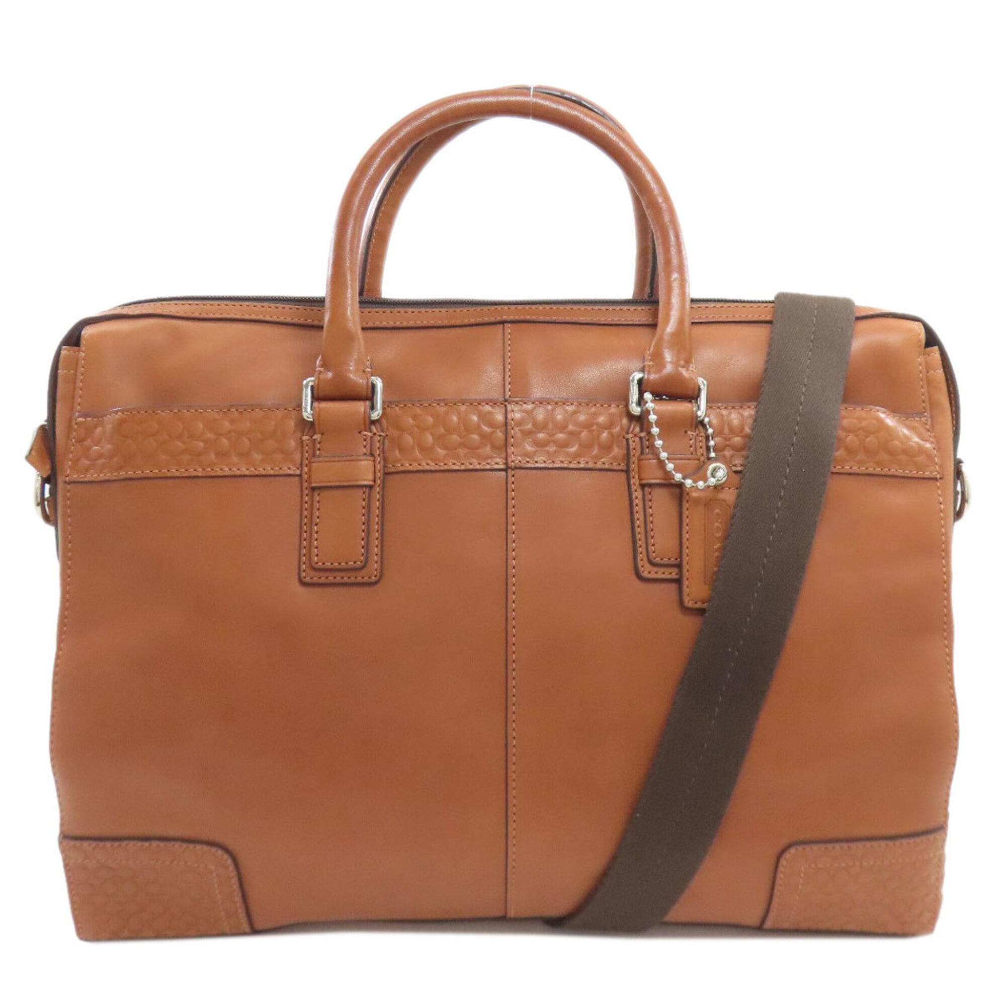 Coach Brown Leather Briefcase (Pre-Owned)