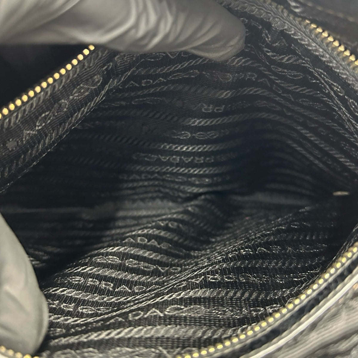 Prada Black Leather Boston Bag Handbag Shoulder Bag Tote Bag (Pre-Owned)