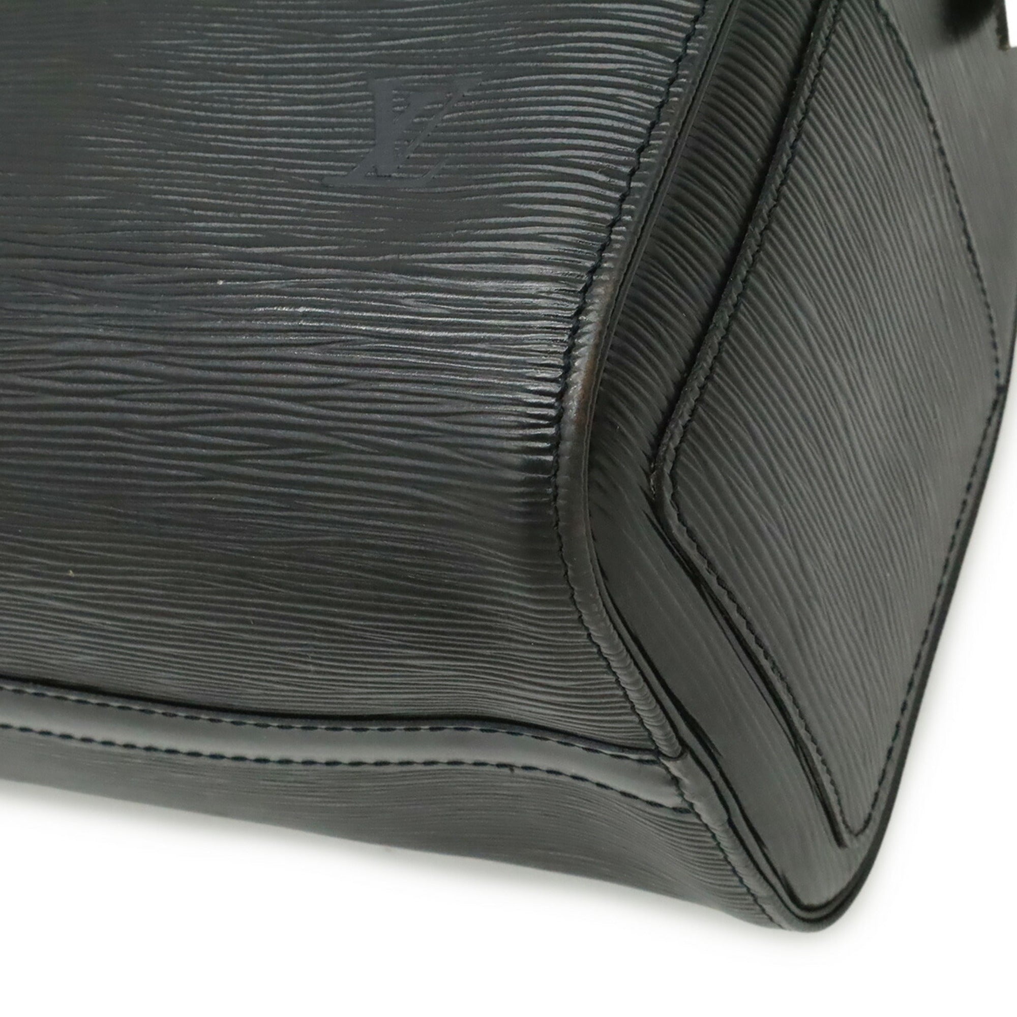Louis Vuitton Black Noir Epi Leather Handbag (Pre-Owned)