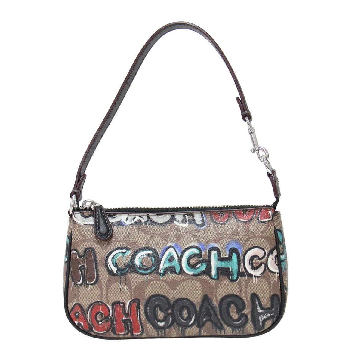 Coach Brown Pvc Handbag Pouch (Pre-Owned)