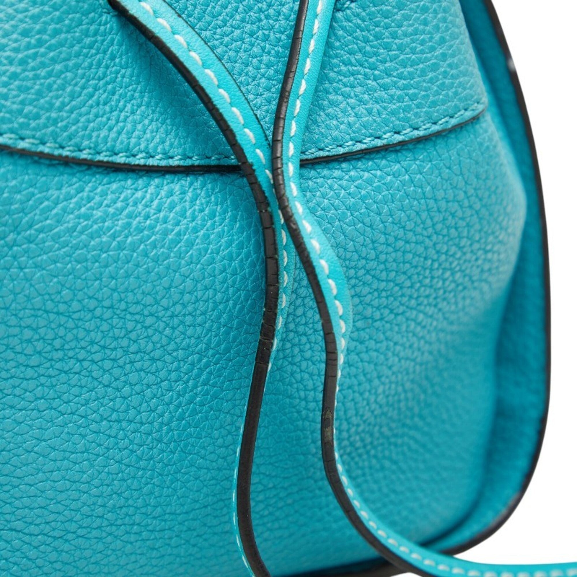 Loewe Hammock Blue Leather Handbag Shoulder Bag (Pre-Owned)