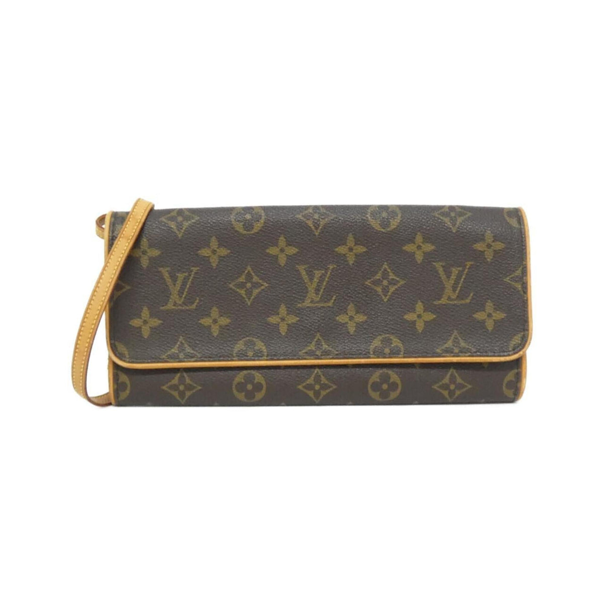 Louis Vuitton Brown Coated Canvas Pochette Shoulder Bag (Pre-Owned)