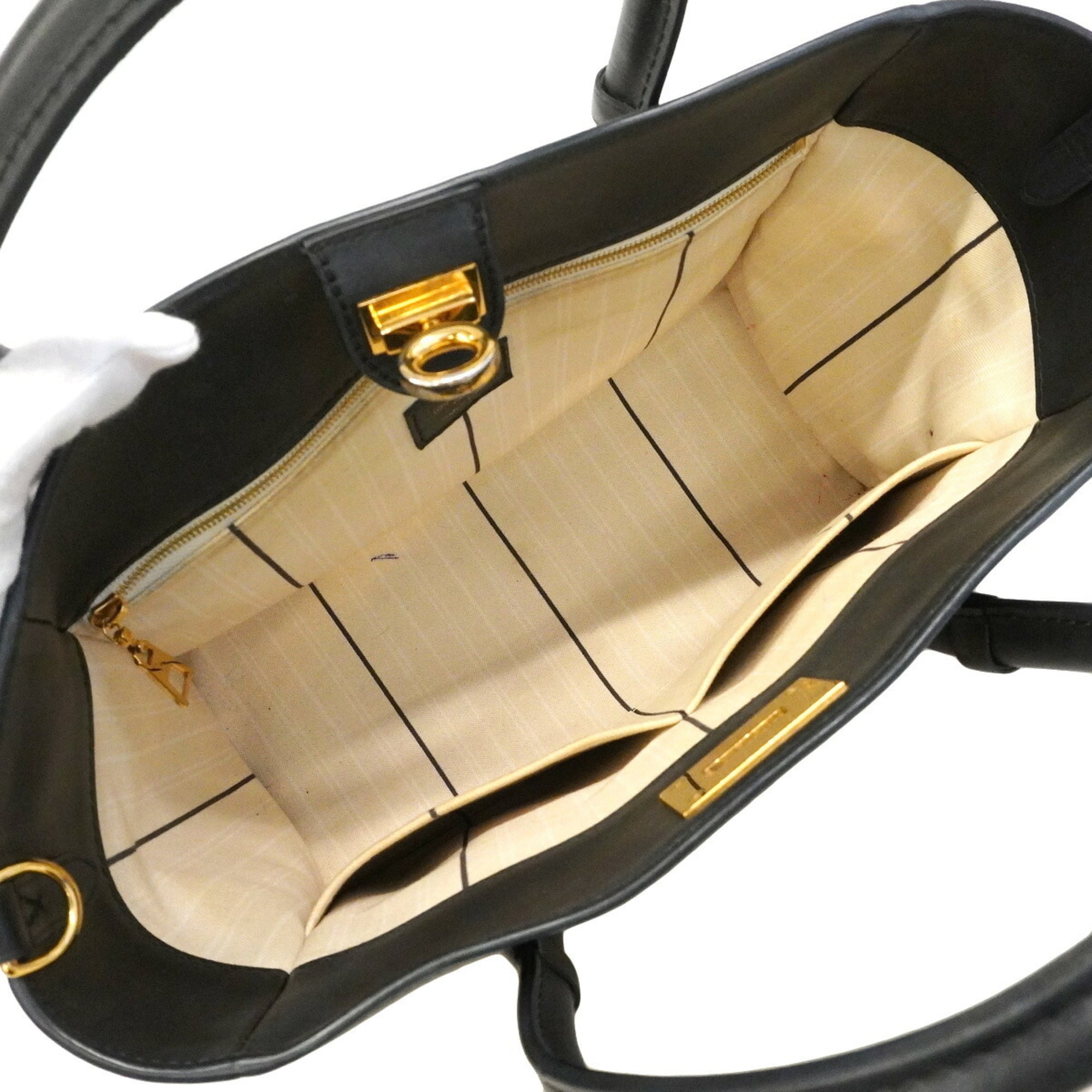 Louis Vuitton Black Off-White Handbag (Pre-Owned)