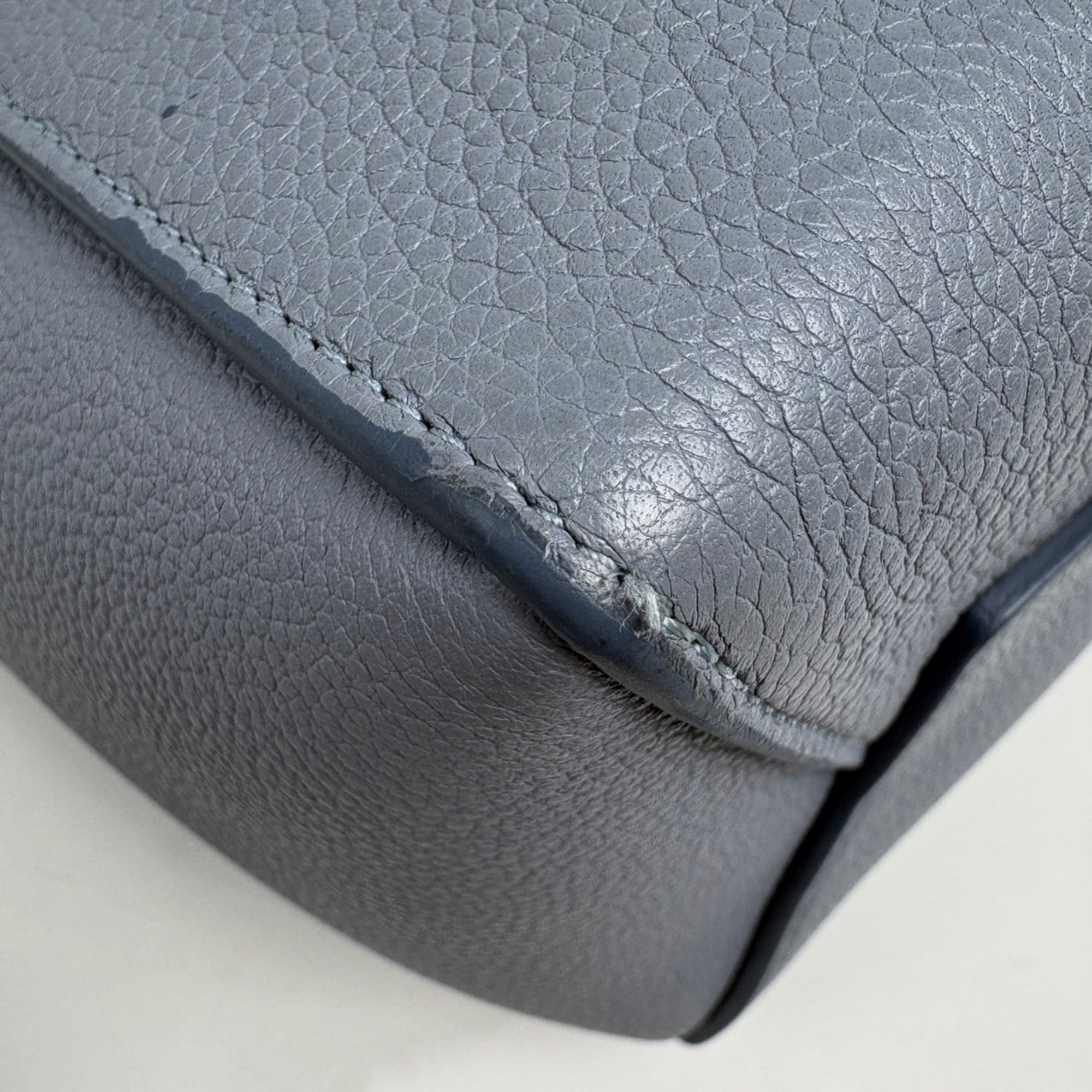 Celine Light Blue Leather Shoulder Bag (Pre-Owned)