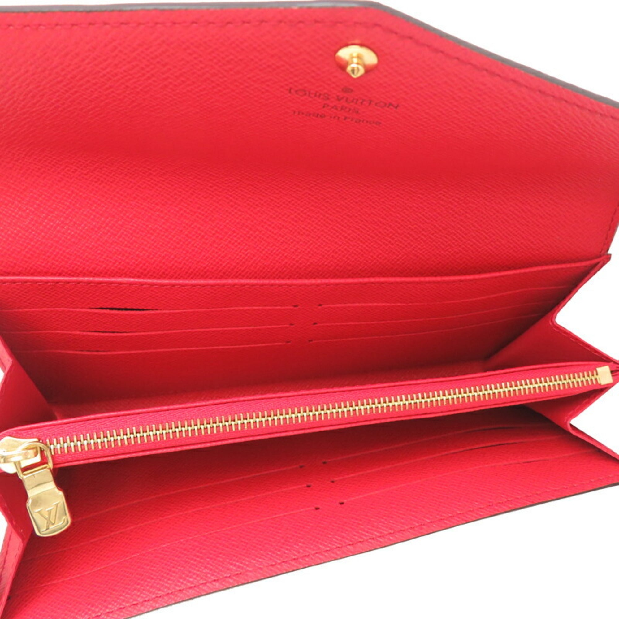 Louis Vuitton Monogram Brown Coquelicots Monogram Monogram Long Wallet (Bi-Fold) (Pre-Owned)