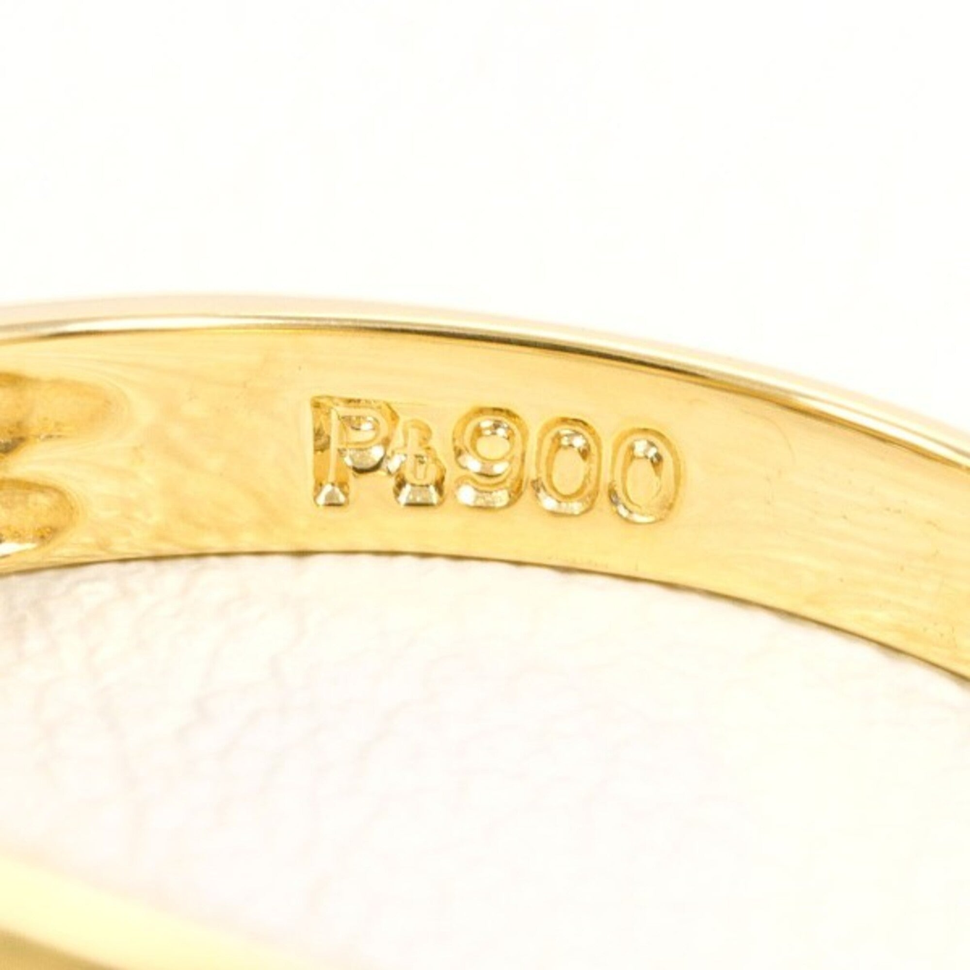 Unbranded Platinum Yellow Gold Yellow Gold (18K) Platinum 900 Band Ring (Pre-Owned)