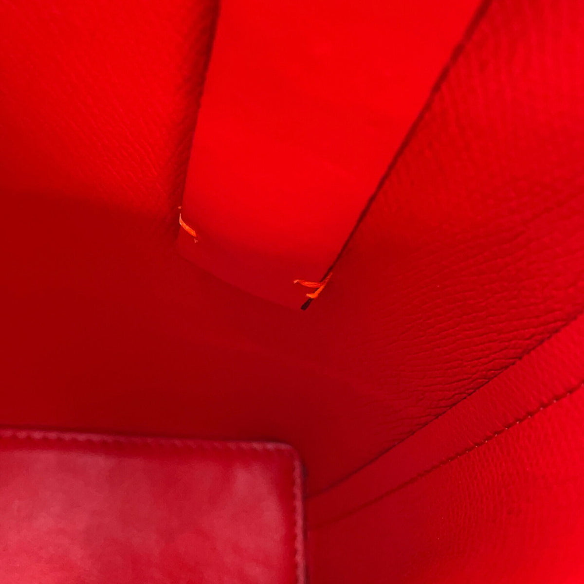 Christian Louboutin Neon Orange Leather Handbag (Pre-Owned)