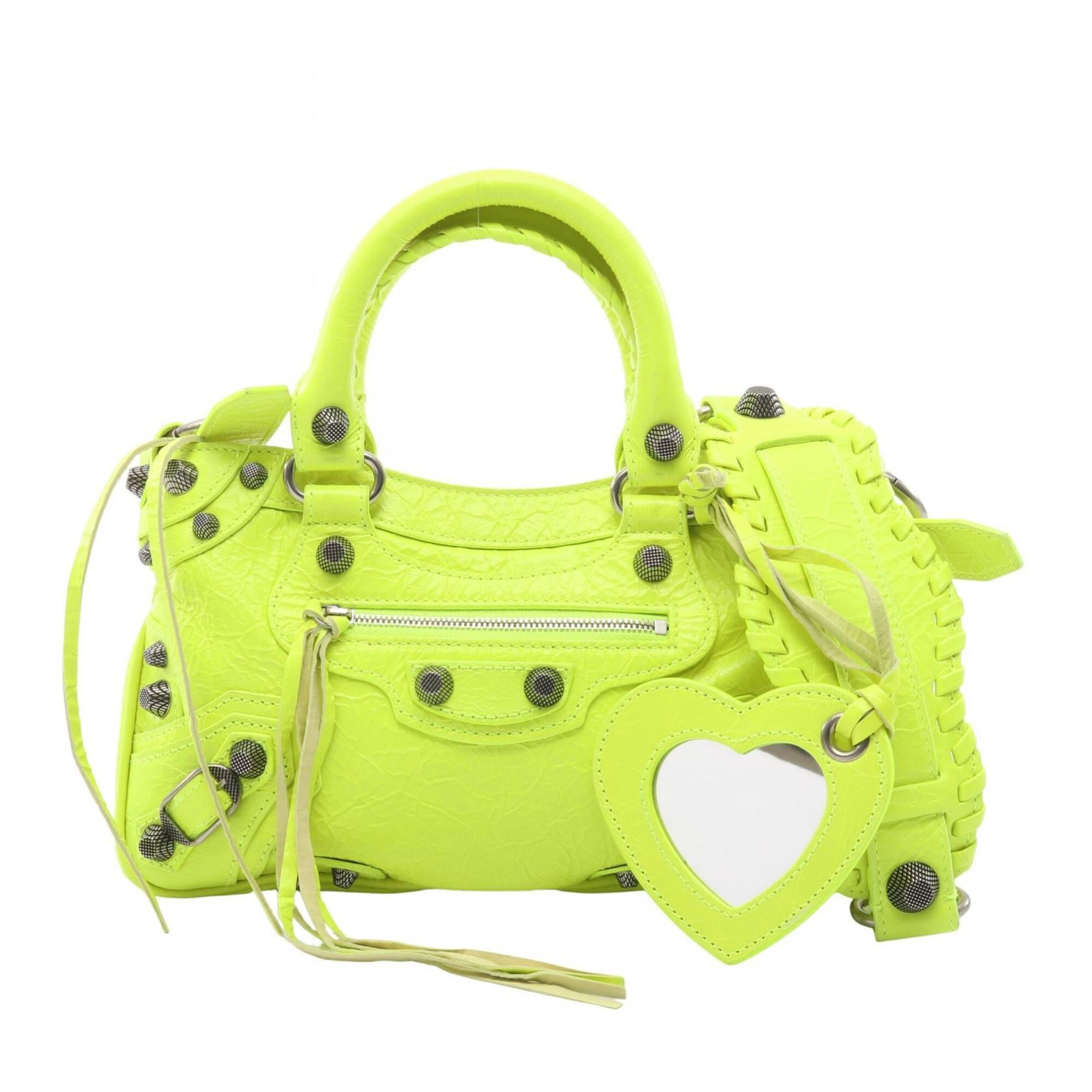 Balenciaga Green Leather Handbag (Pre-Owned)