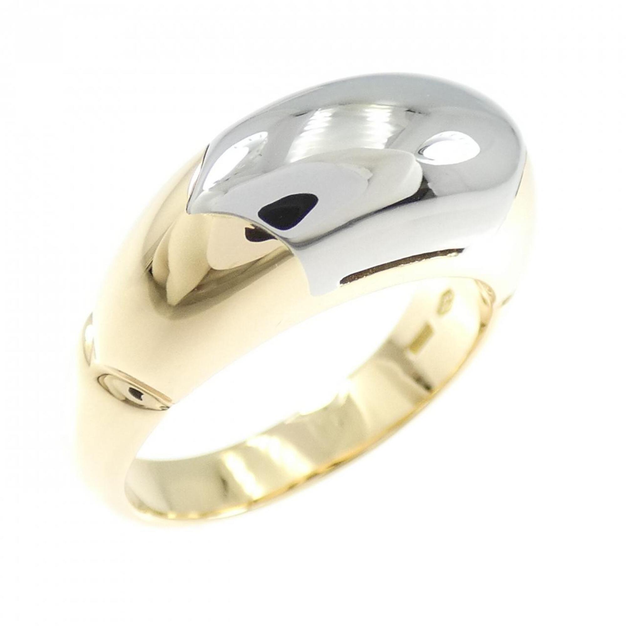 Bvlgari Yellow Gold (18K) Stainless Steel Band Ring (Pre-Owned)