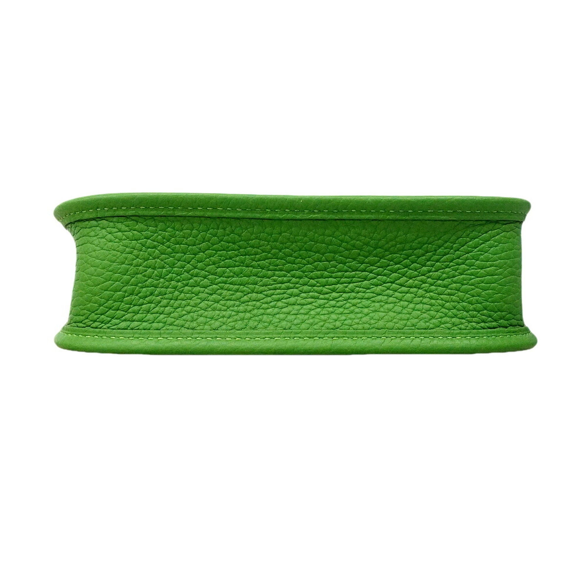 Hermes Green Taurillon Clemence Leather Shoulder Bag (Pre-Owned)