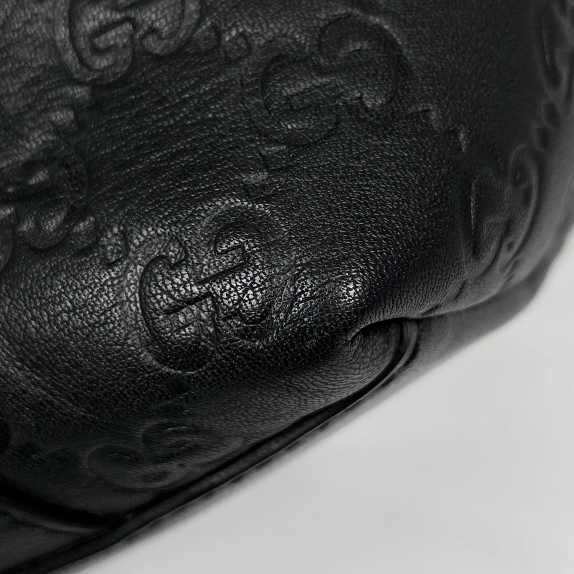 Gucci Black Bamboo Leather Tote Bag (Pre-Owned)