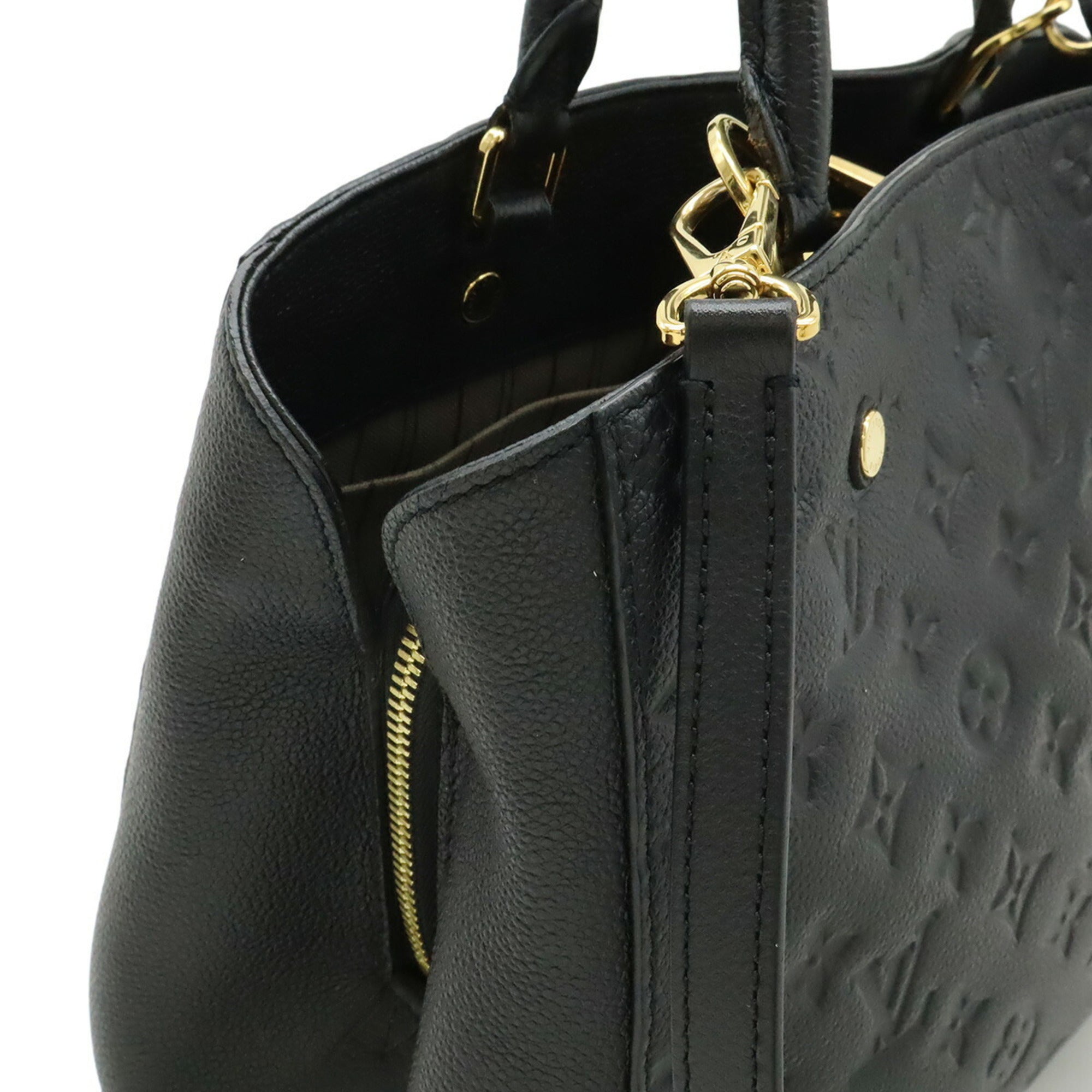 Louis Vuitton Monogram Empreinte Black Noir Monogram Empreinte Handbag Shoulder Bag (Pre-Owned)