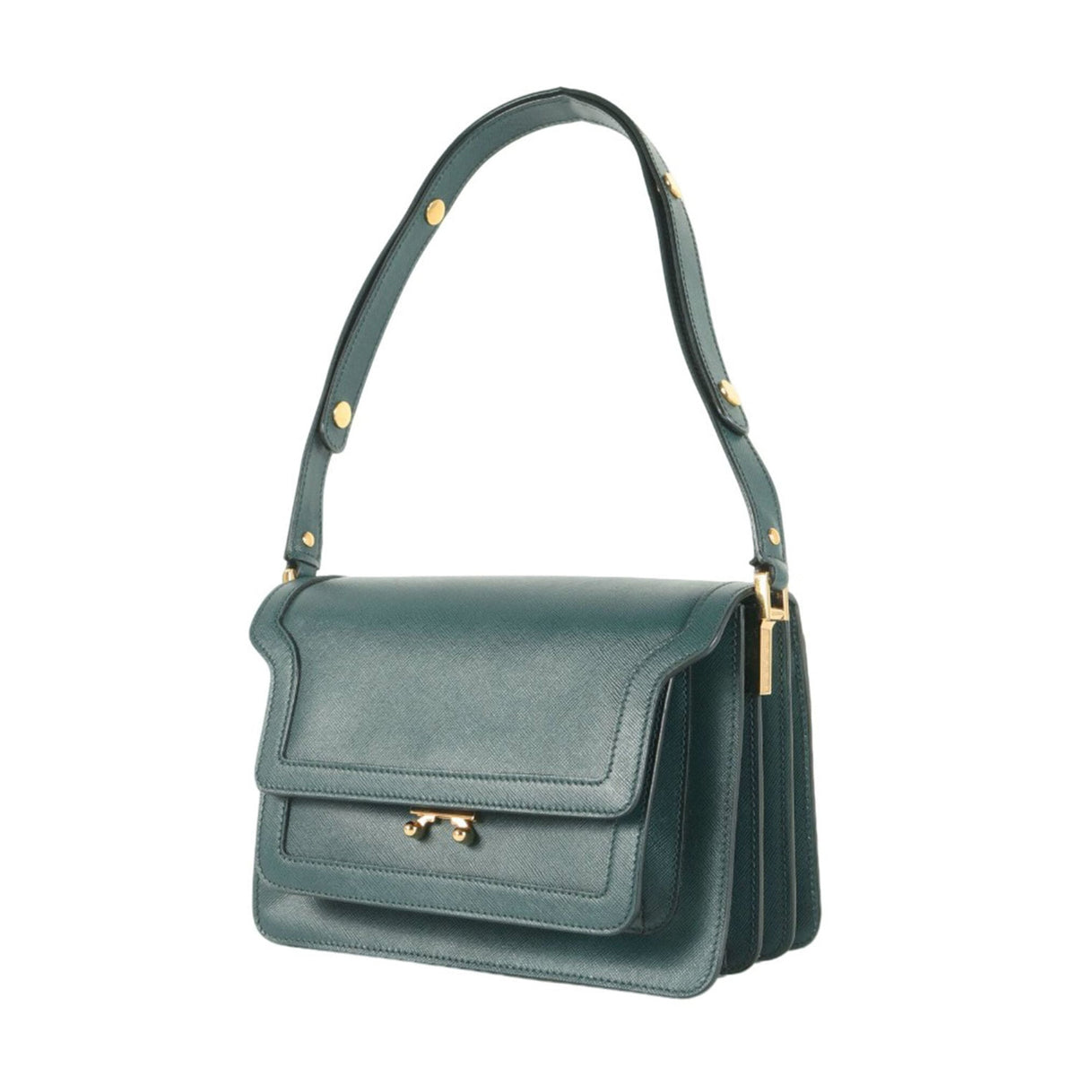 Marni Green Leather Shoulder Bag (Pre-Owned)