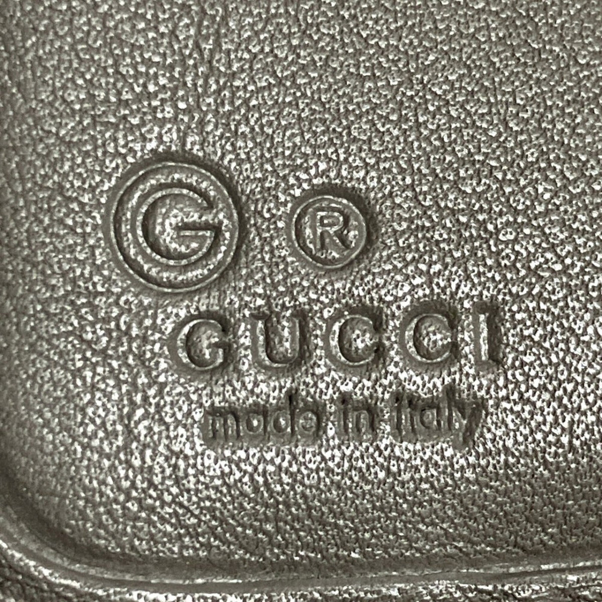 Gucci Gray Leather Long Wallet (Bi-Fold) (Pre-Owned)
