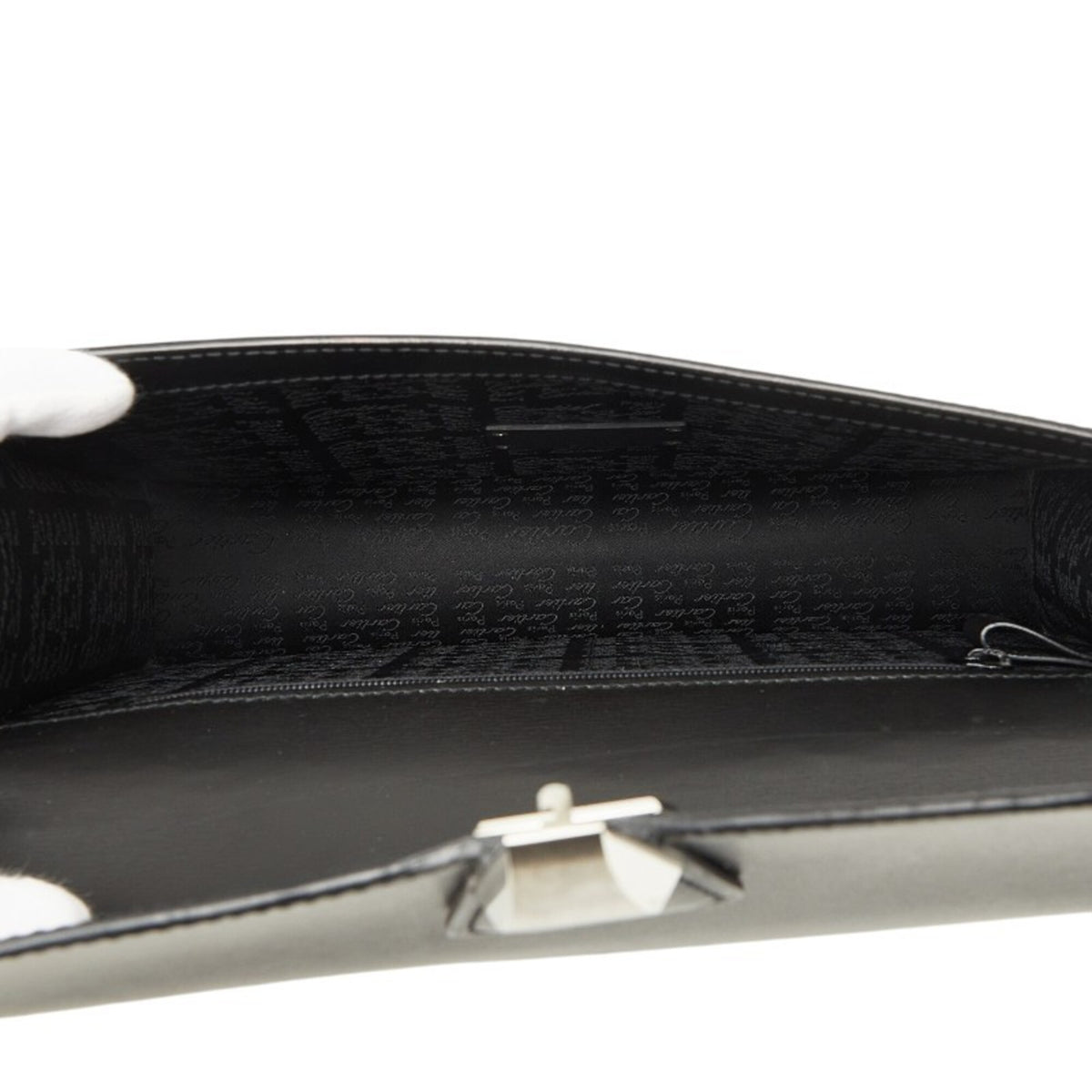 Cartier Black Leather Clutch Bag (Pre-Owned)