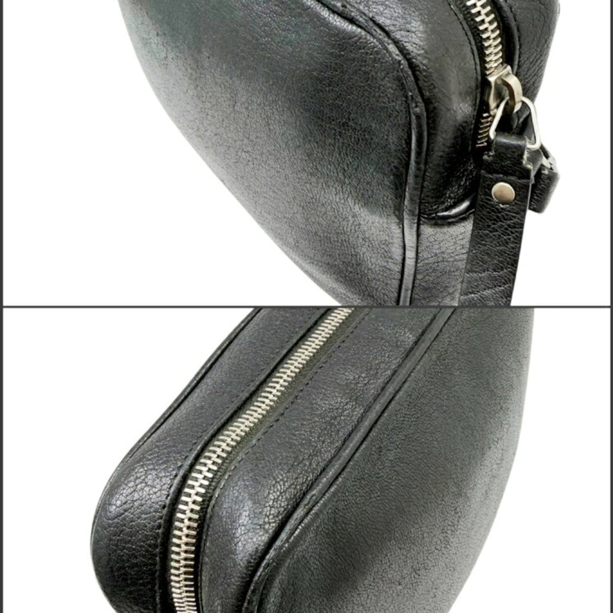 Saint Laurent Black Leather Shoulder Bag (Pre-Owned)