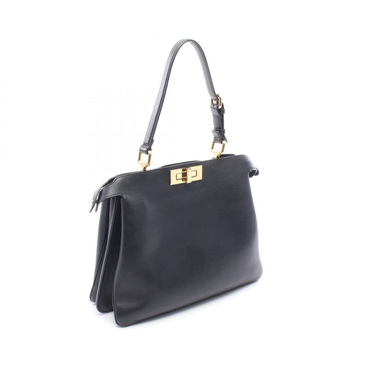 Fendi Black Leather Handbag (Pre-Owned)