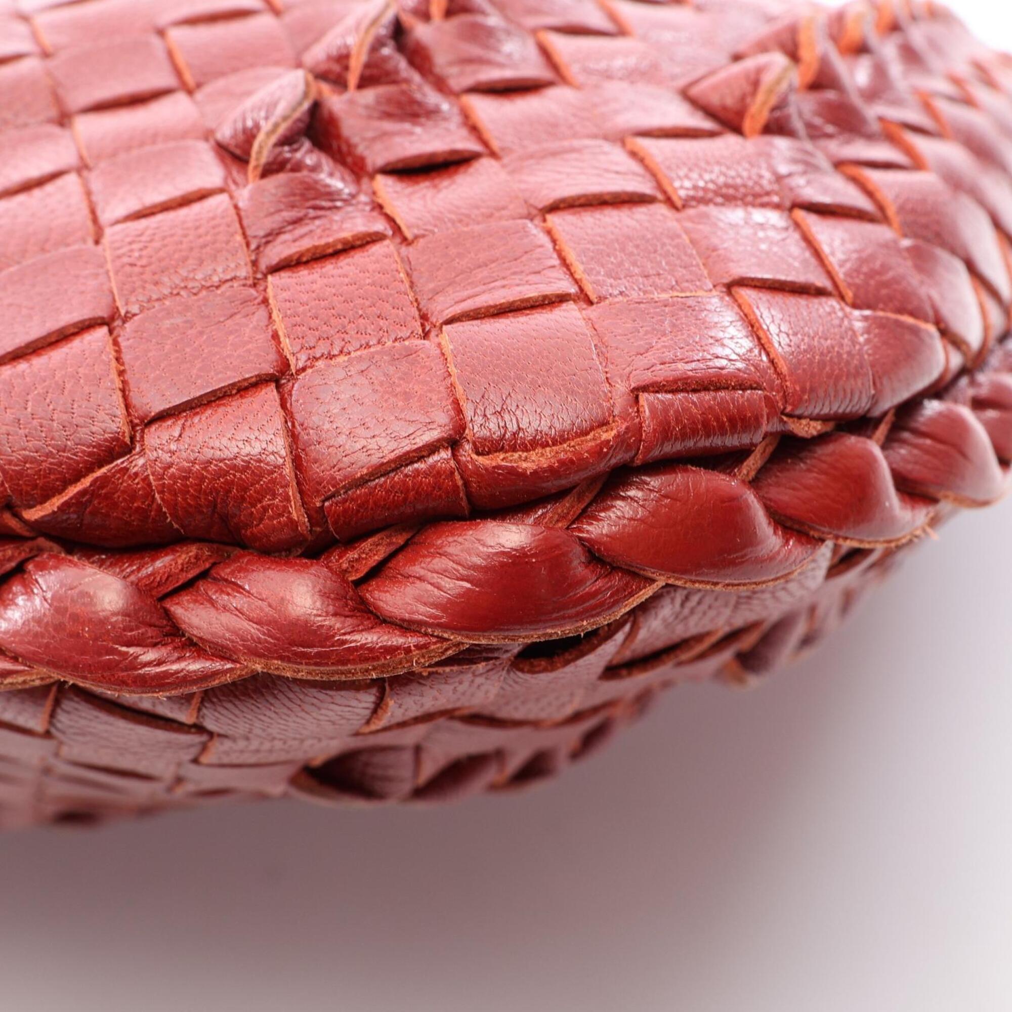 Bottega Veneta Bordeaux Leather Handbag (Pre-Owned)