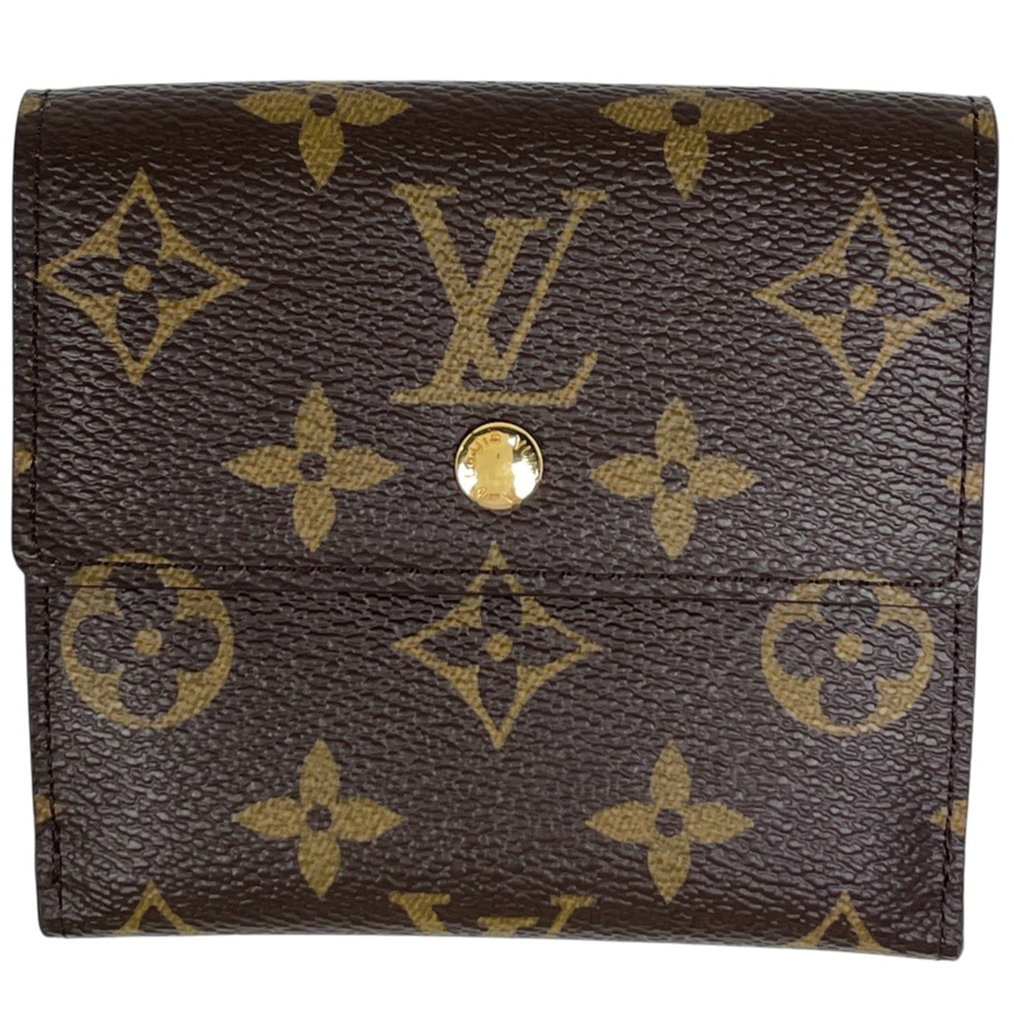 Louis Vuitton Brown Monogram Wallet (Tri-Fold) (Pre-Owned)