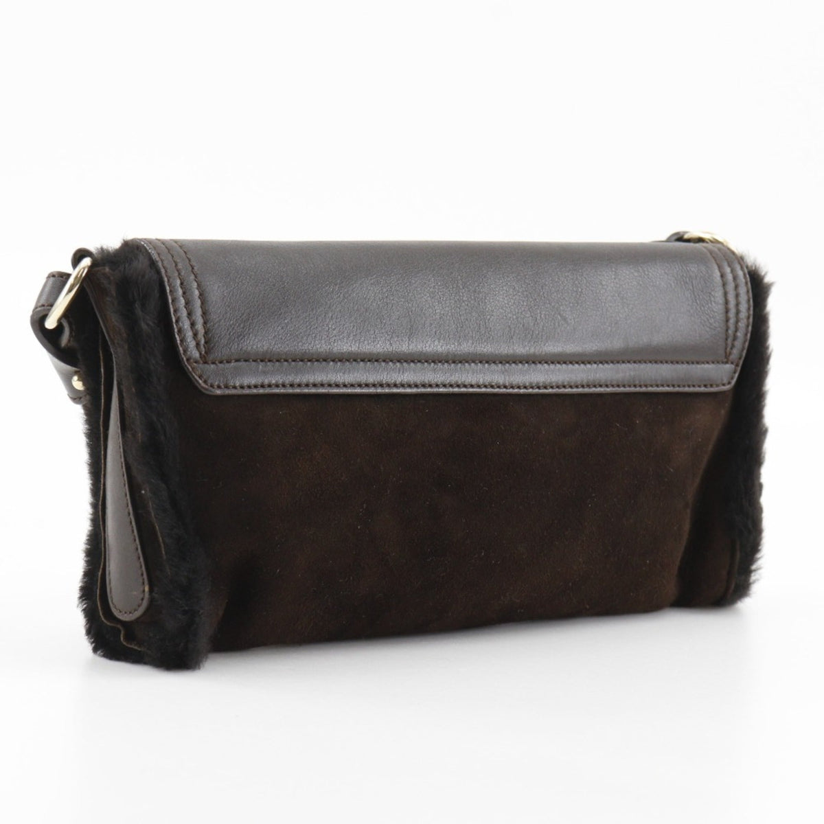 Salvatore Ferragamo Brown Leather Shoulder Bag (Pre-Owned)