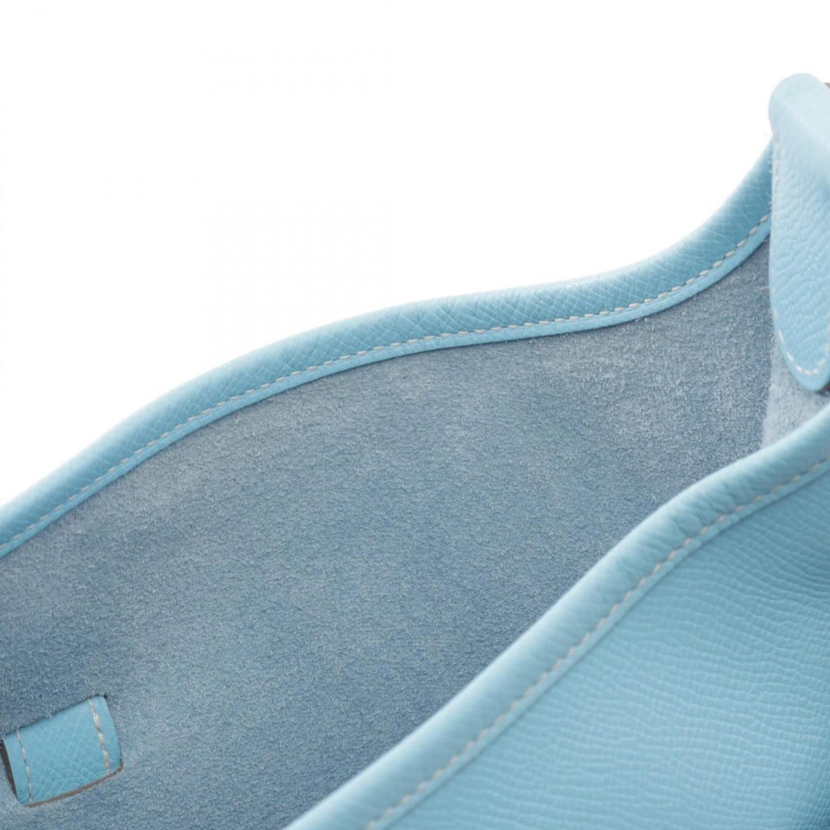 Hermes Blue Epsom Leather Handbag Shoulder Bag (Pre-Owned)