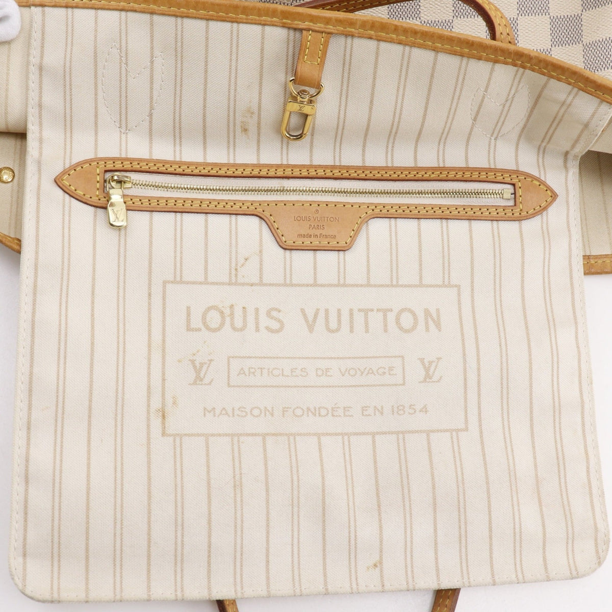 Louis Vuitton Damier Azur White Damier Azur Tote Bag (Pre-Owned)