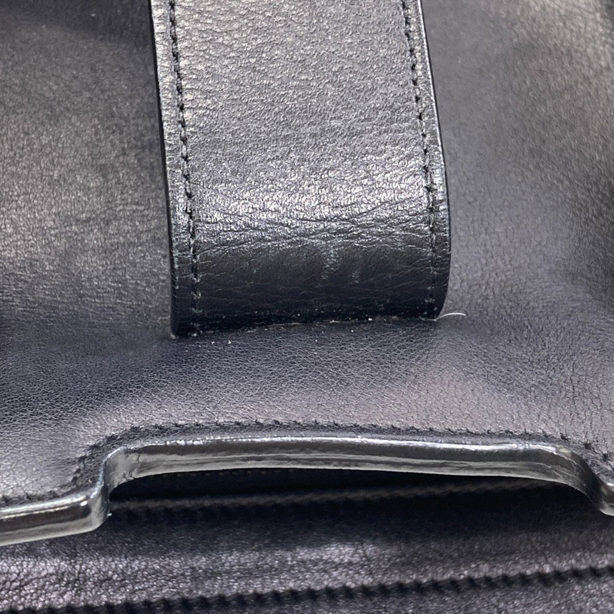 Saint Laurent Black Leather Handbag (Pre-Owned)