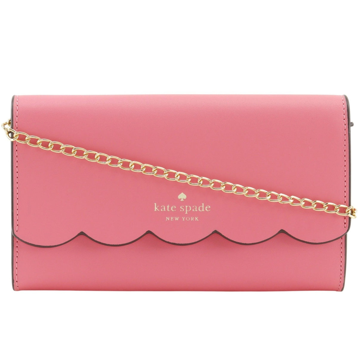 Kate Spade Pink Leather Chain/Shoulder Wallet (Pre-Owned)