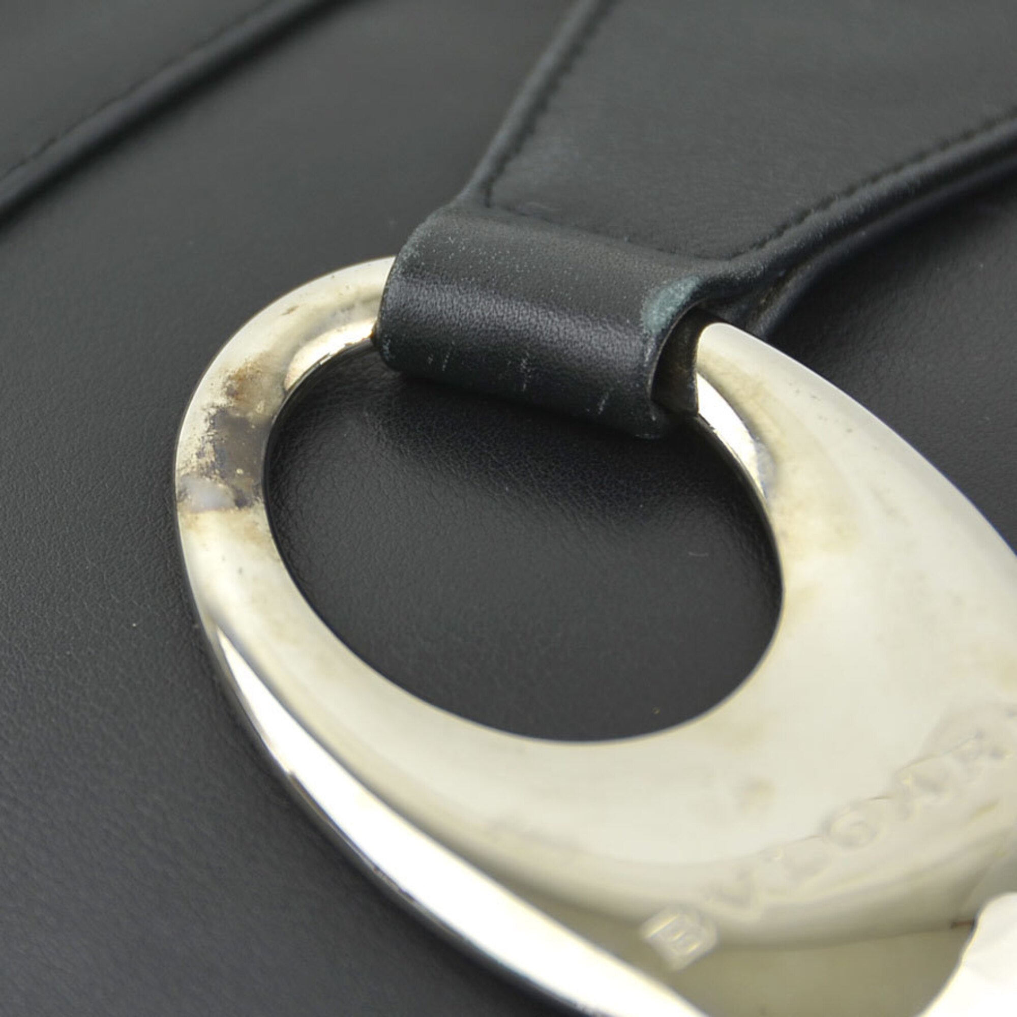 Bvlgari Black Leather Shoulder Bag (Pre-Owned)