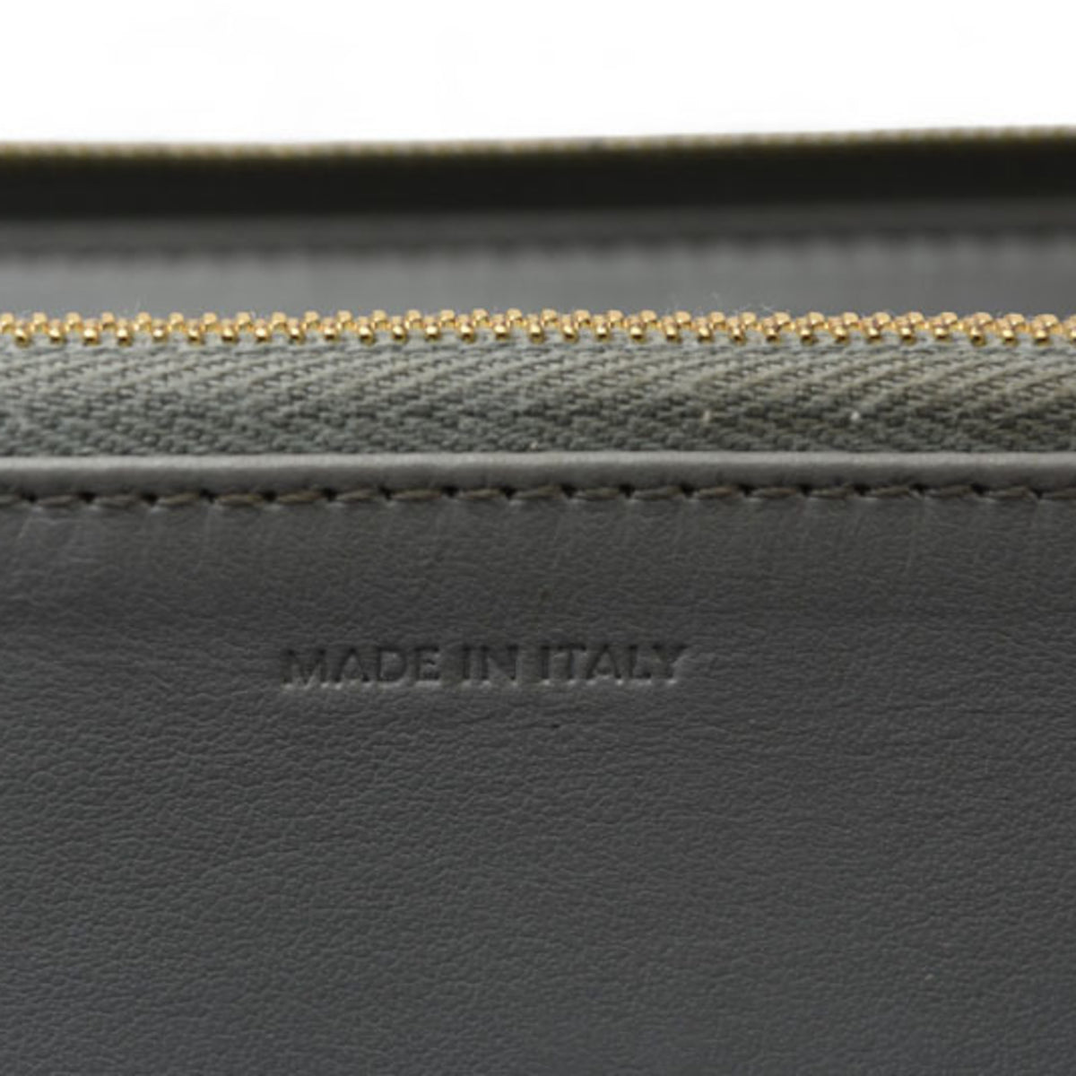 Celine Gray Leather Long Wallet (Bi-Fold) (Pre-Owned)
