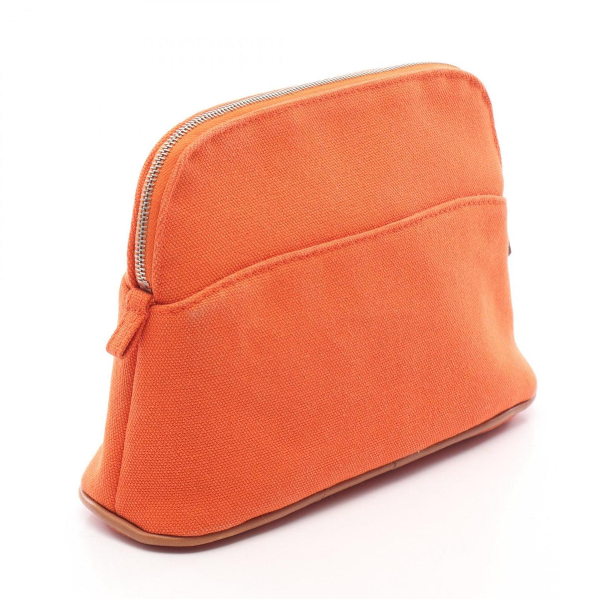 Hermes Orange Canvas Handbag Pouch (Pre-Owned)
