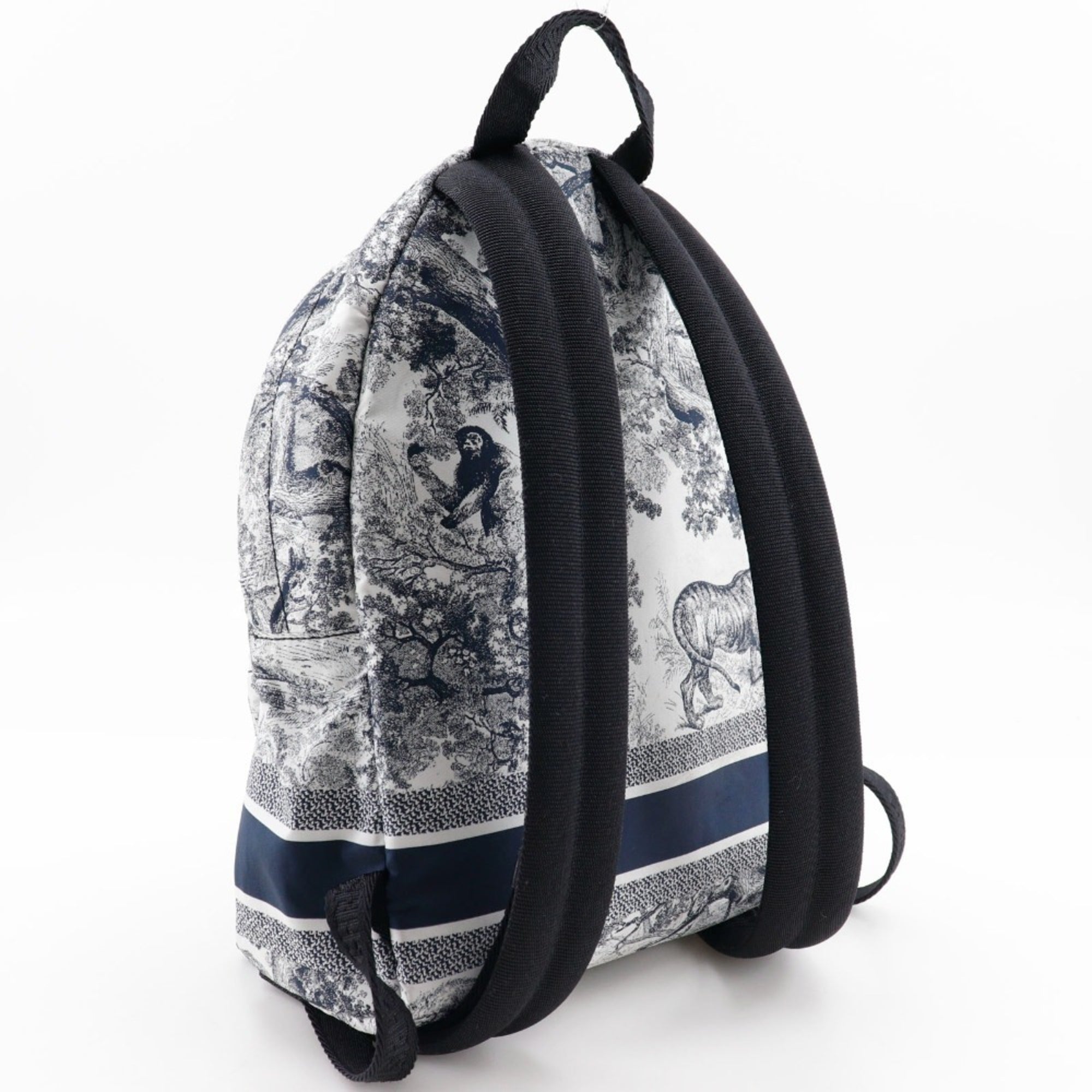 Christian Dior Black White Nylon Backpack (Pre-Owned)