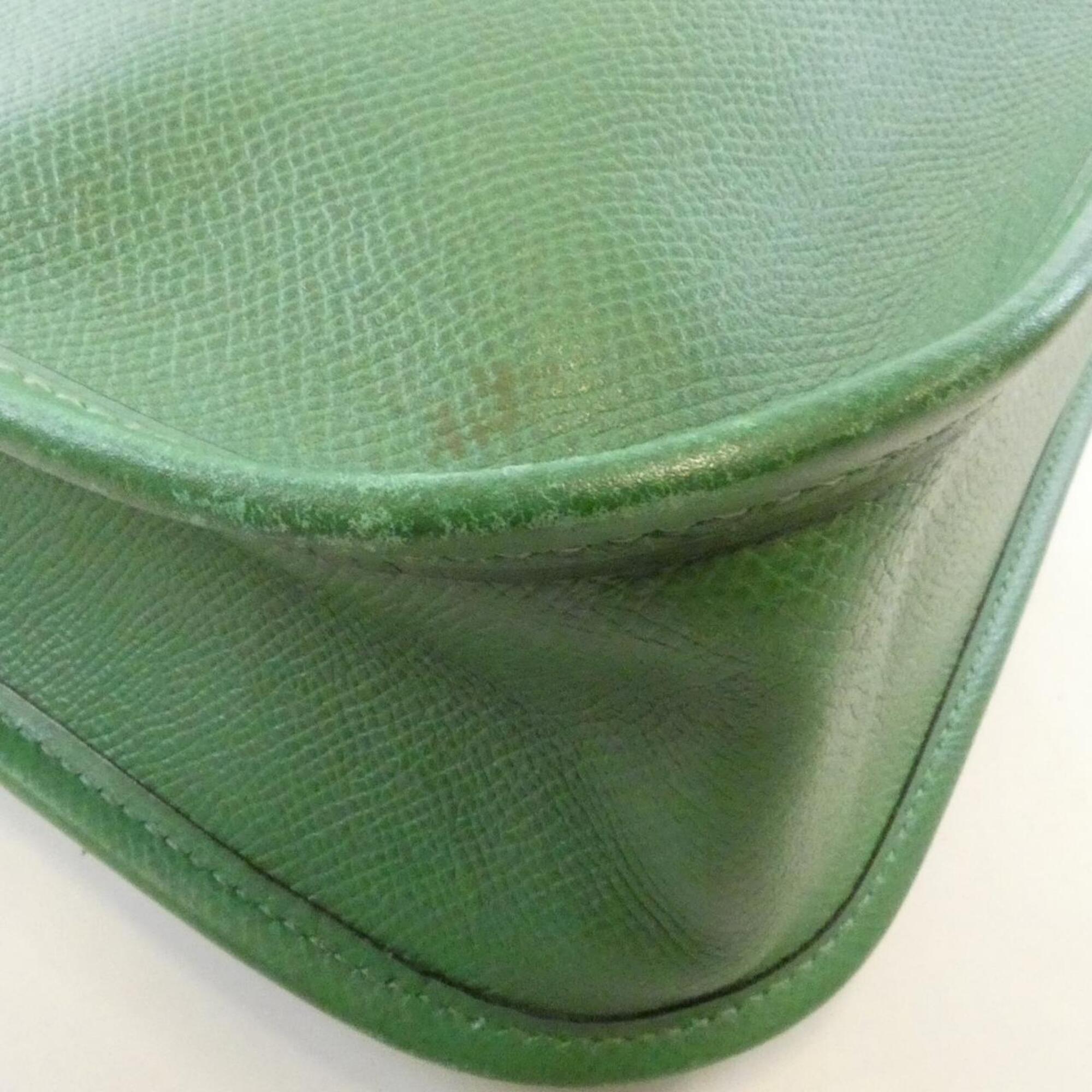 Hermes Green Courchevel Leather Shoulder Bag (Pre-Owned)