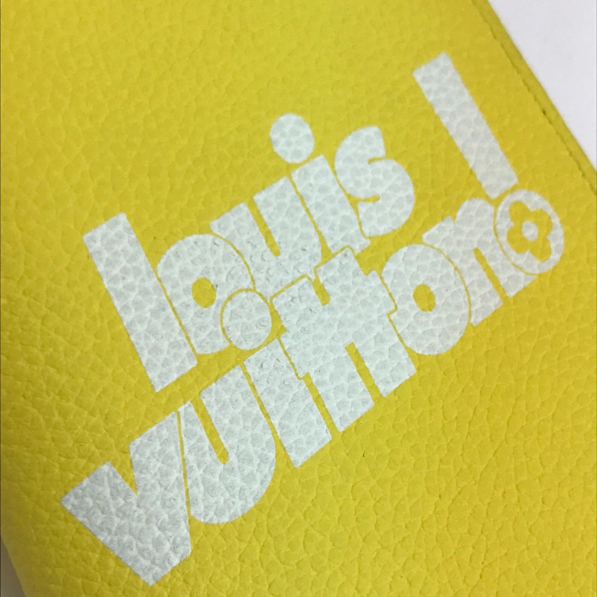 Louis Vuitton Yellow Leather Long Wallet (Bi-Fold) (Pre-Owned)