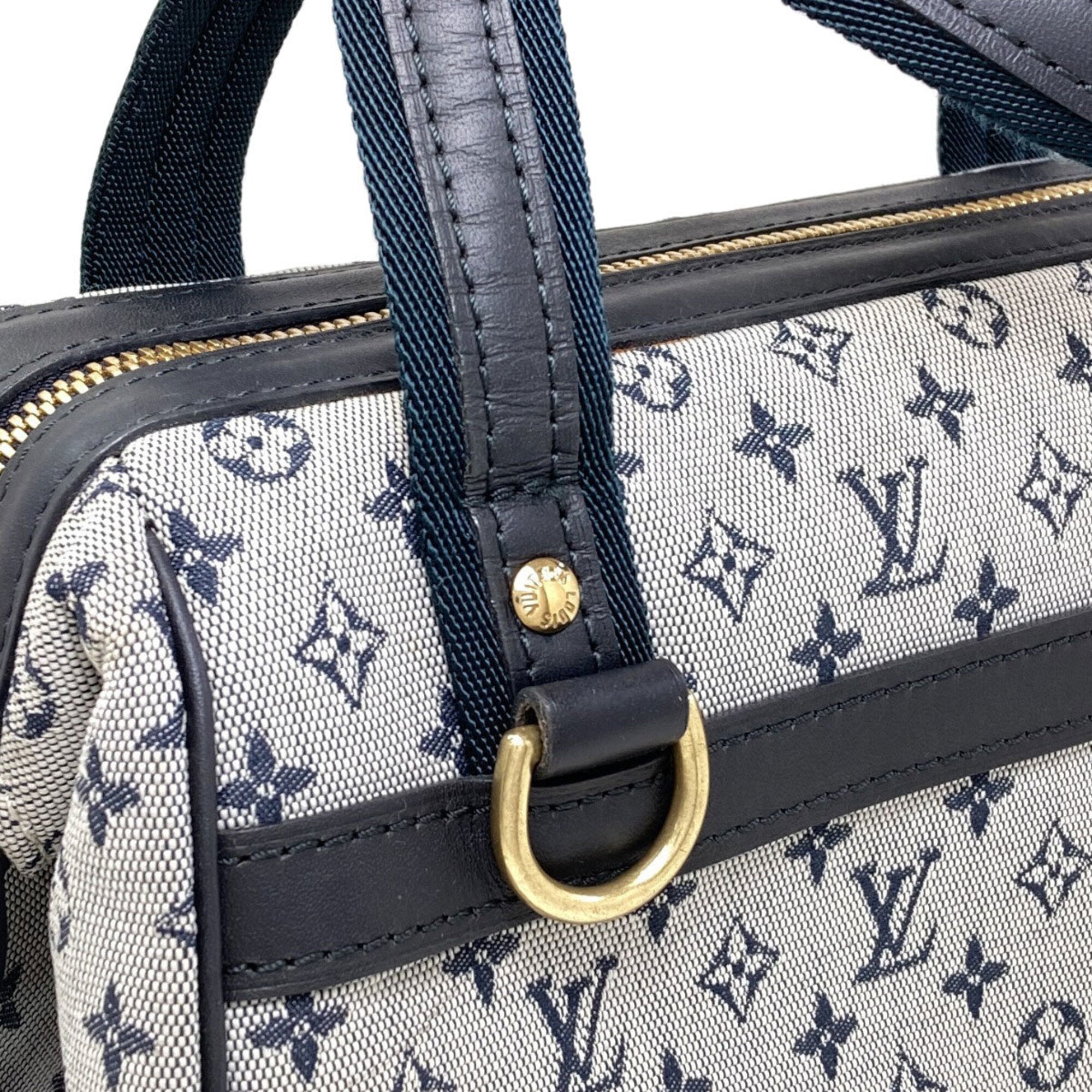 Louis Vuitton Navy Monogram Boston Bag (Pre-Owned)
