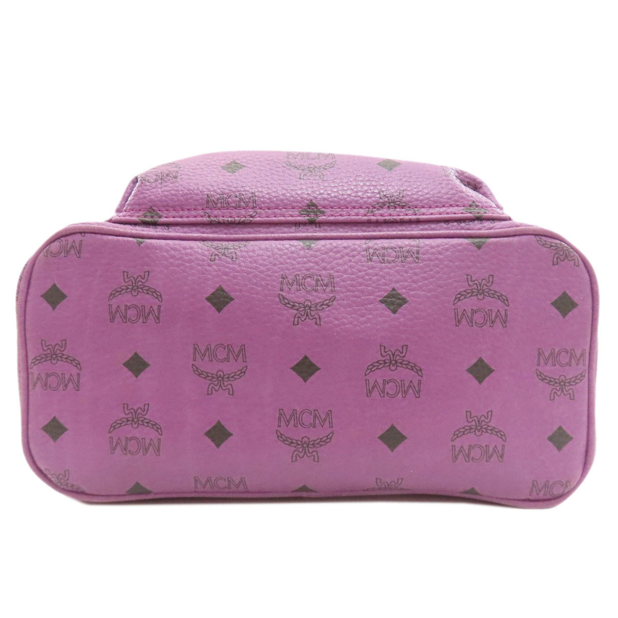 Mcm Purple Pvc Backpack (Pre-Owned)