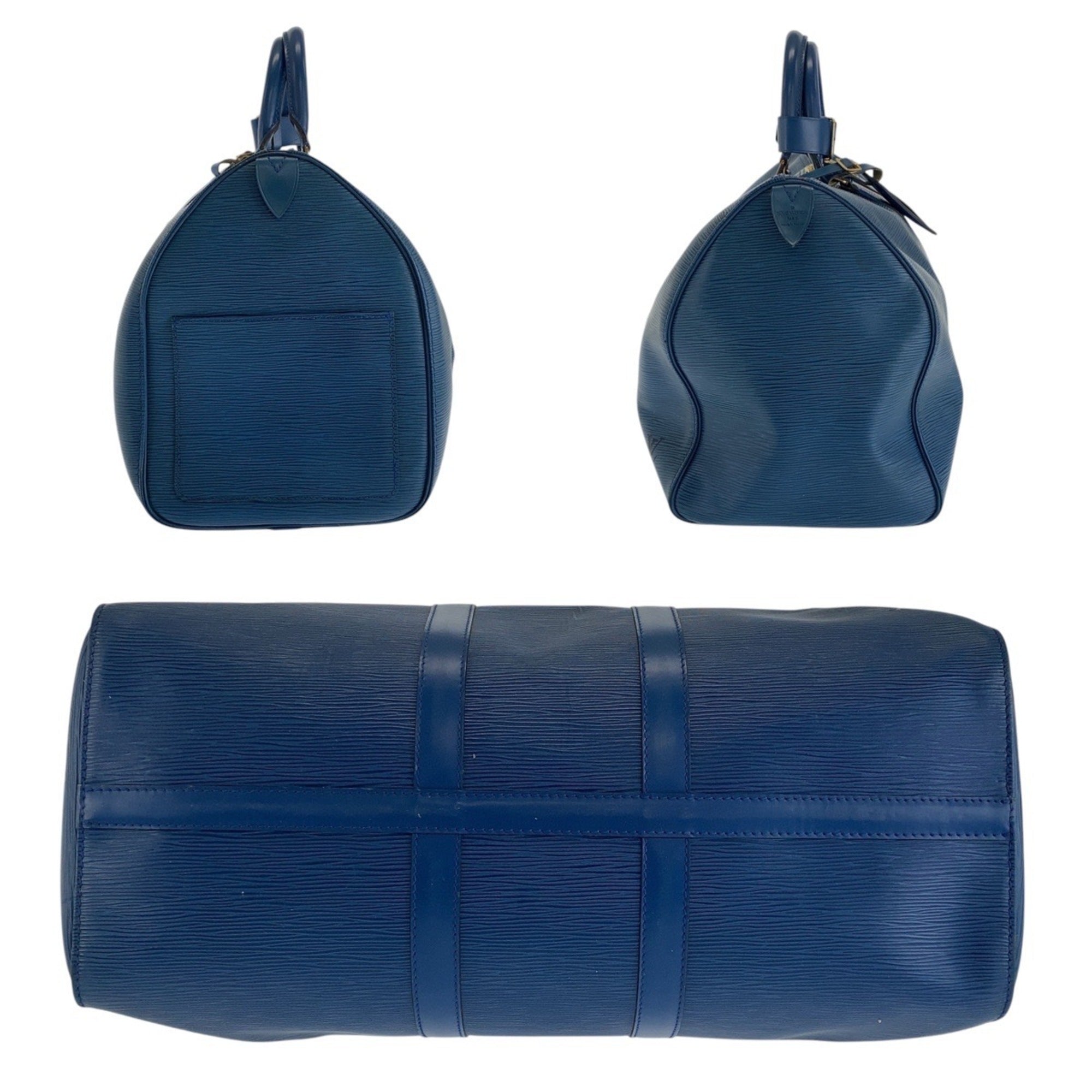 Louis Vuitton Blue Epi Leather Boston Bag (Pre-Owned)