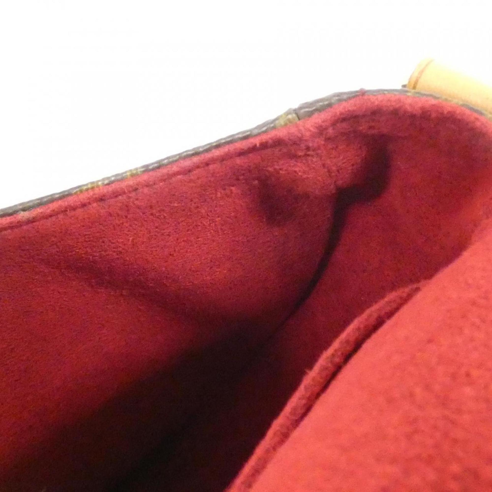 Louis Vuitton Marron Coated Canvas Shoulder Bag (Pre-Owned)