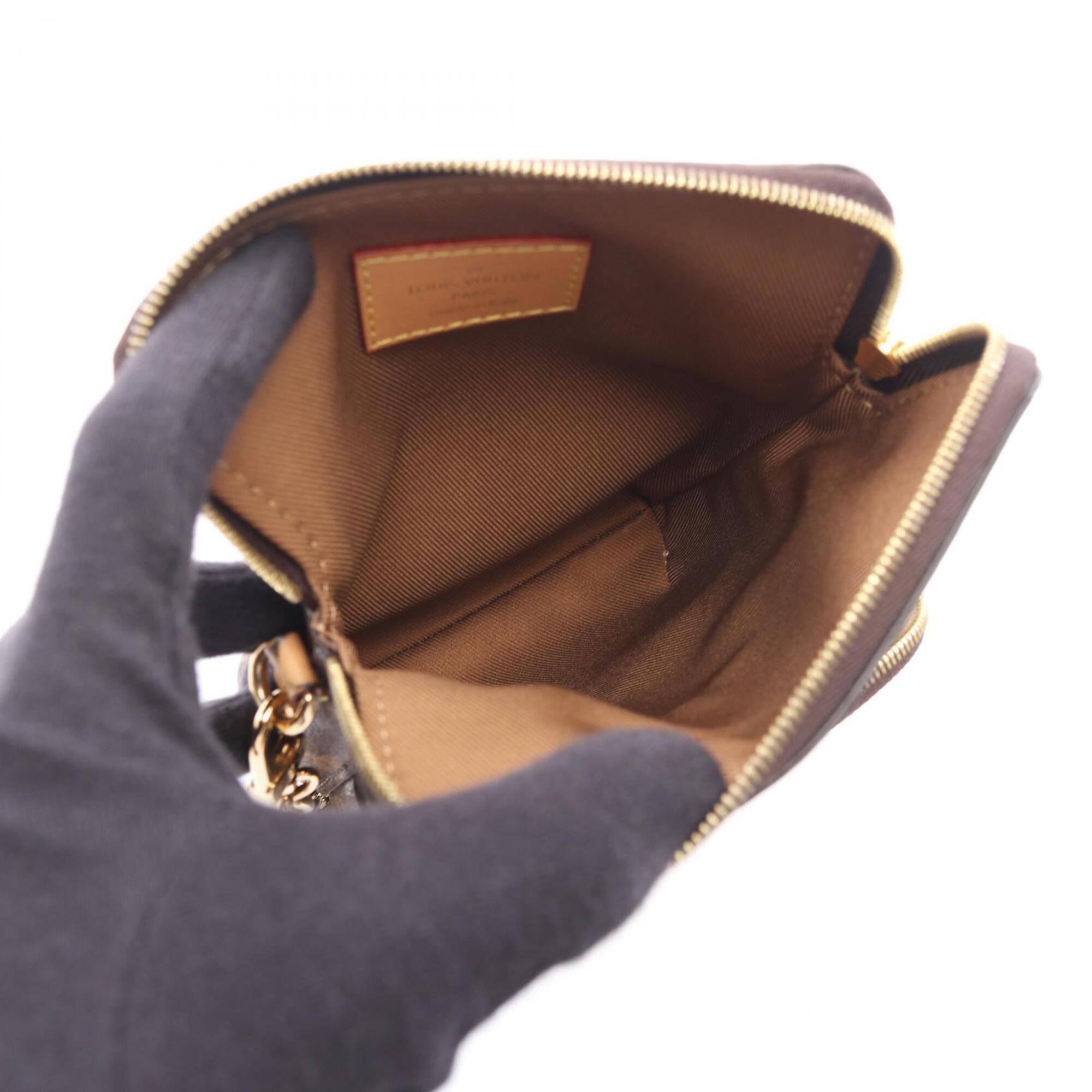 Louis Vuitton Brown Pvc Coated Canvas Leather Handbag (Pre-Owned)