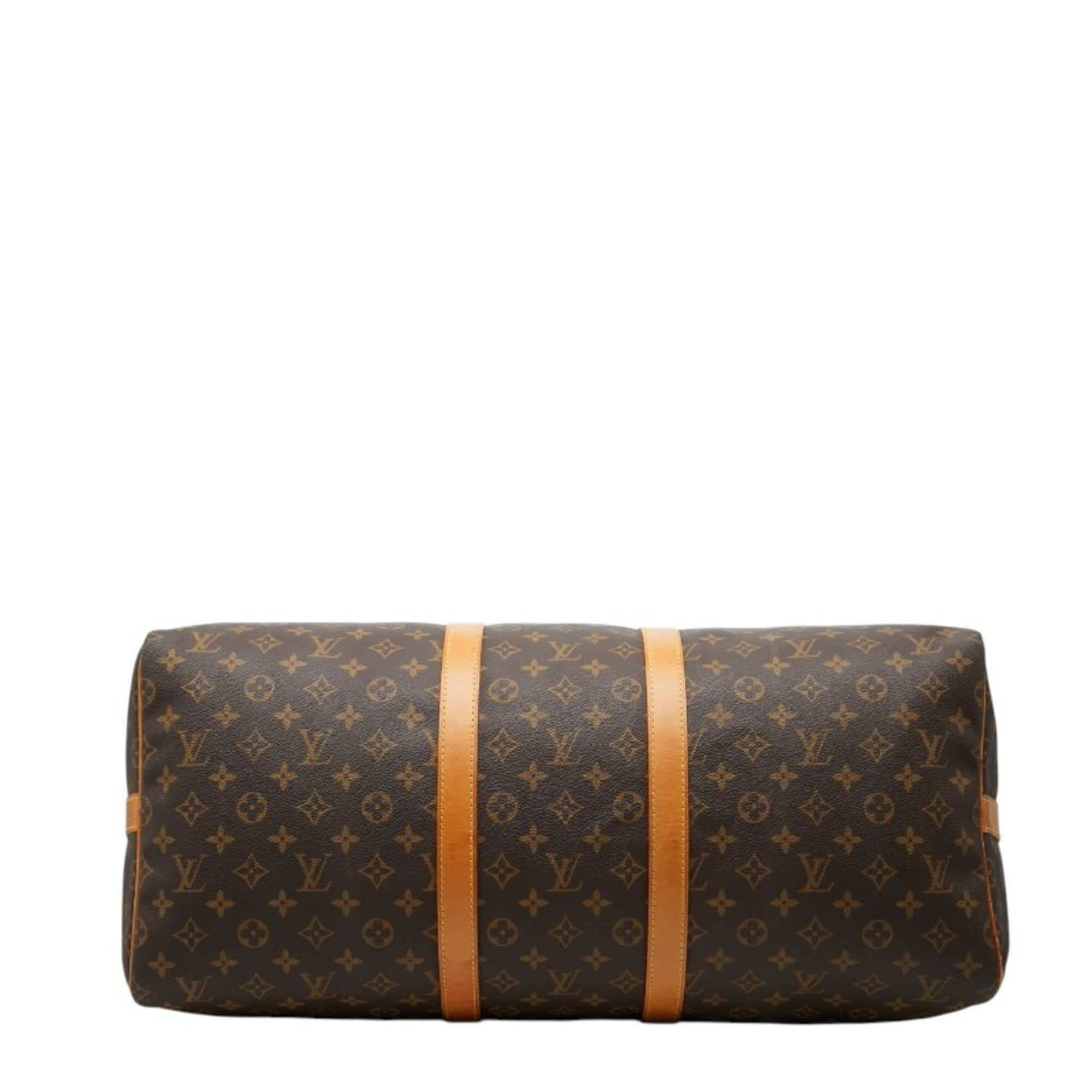 Louis Vuitton Brown Pvc Leather Boston Bag Shoulder Bag (Pre-Owned)