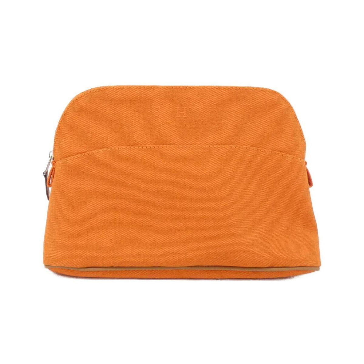 Hermes Bolide Feu Orange Canvas Handbag (Pre-Owned)
