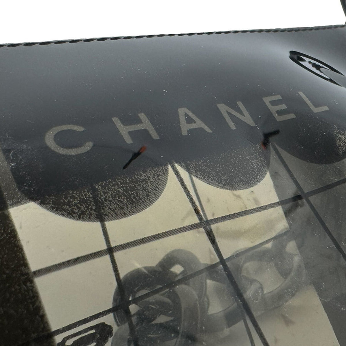 Chanel Black Clear Pvc Shoulder Bag (Pre-Owned)