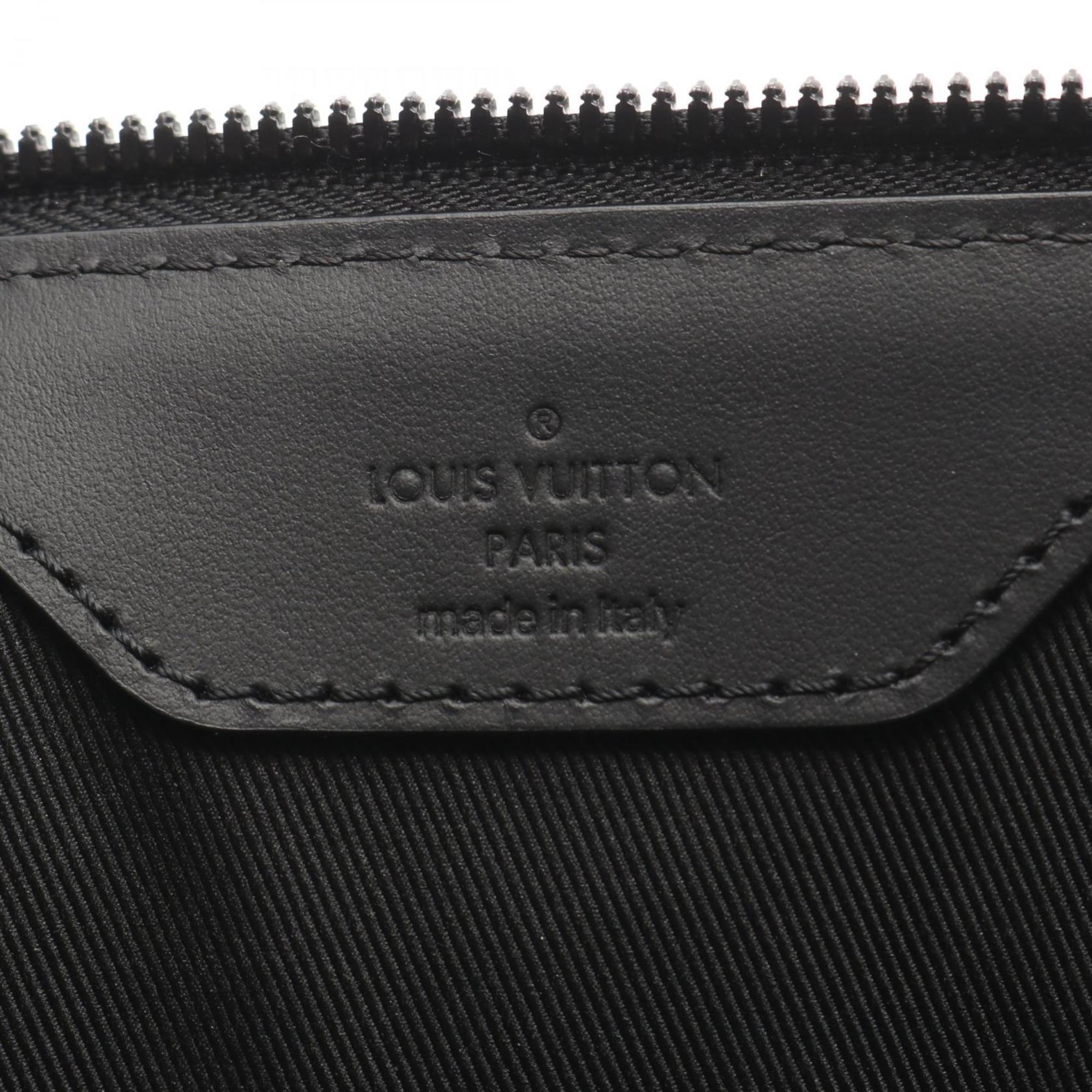 Louis Vuitton Black Noir Leather Handbag Tote Bag (Pre-Owned)