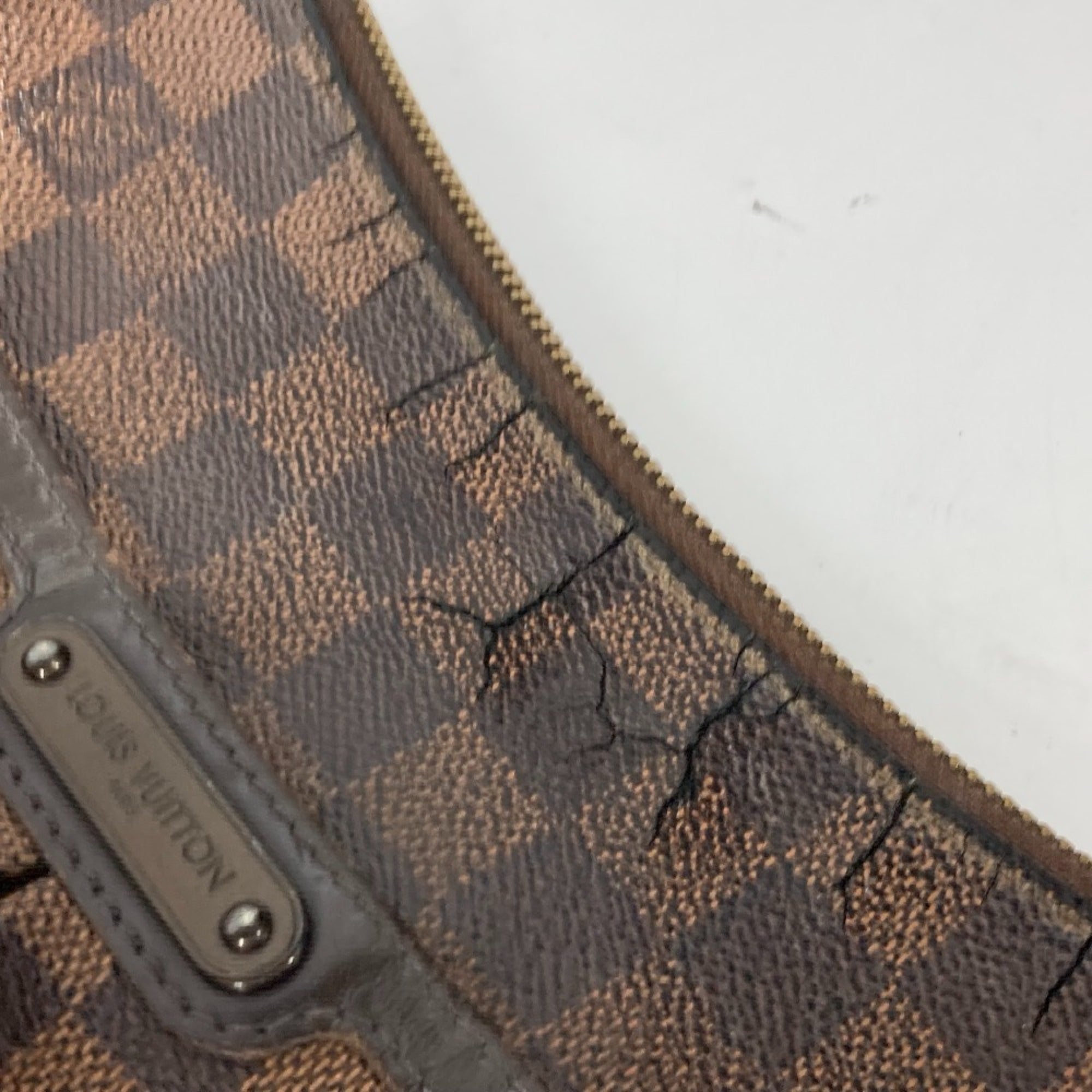 Louis Vuitton Brown Damier Canvas Ebene Damier Canvas Shoulder Bag (Pre-Owned)