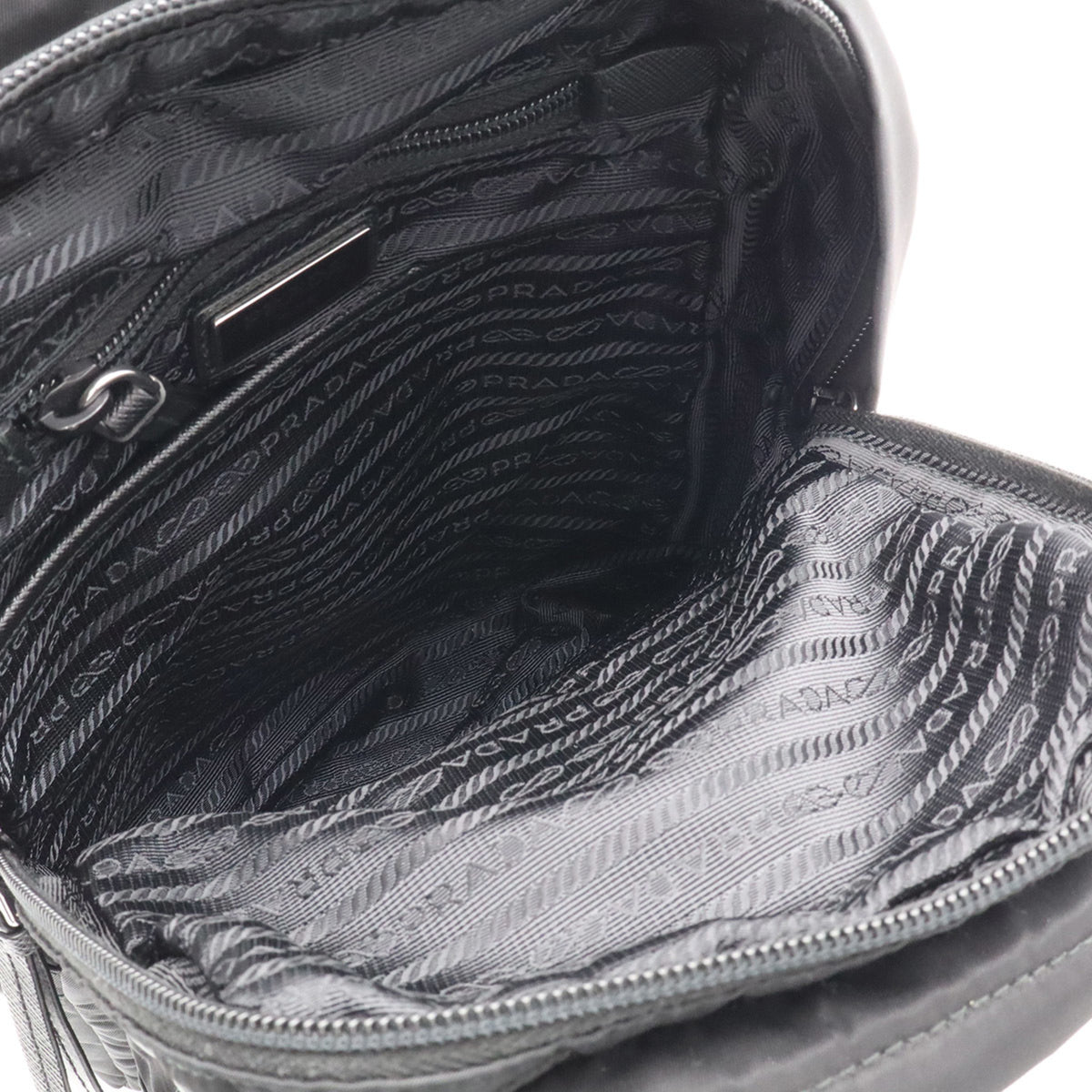 Prada Black Nero Nylon Shoulder Bag Sling Bag (Pre-Owned)