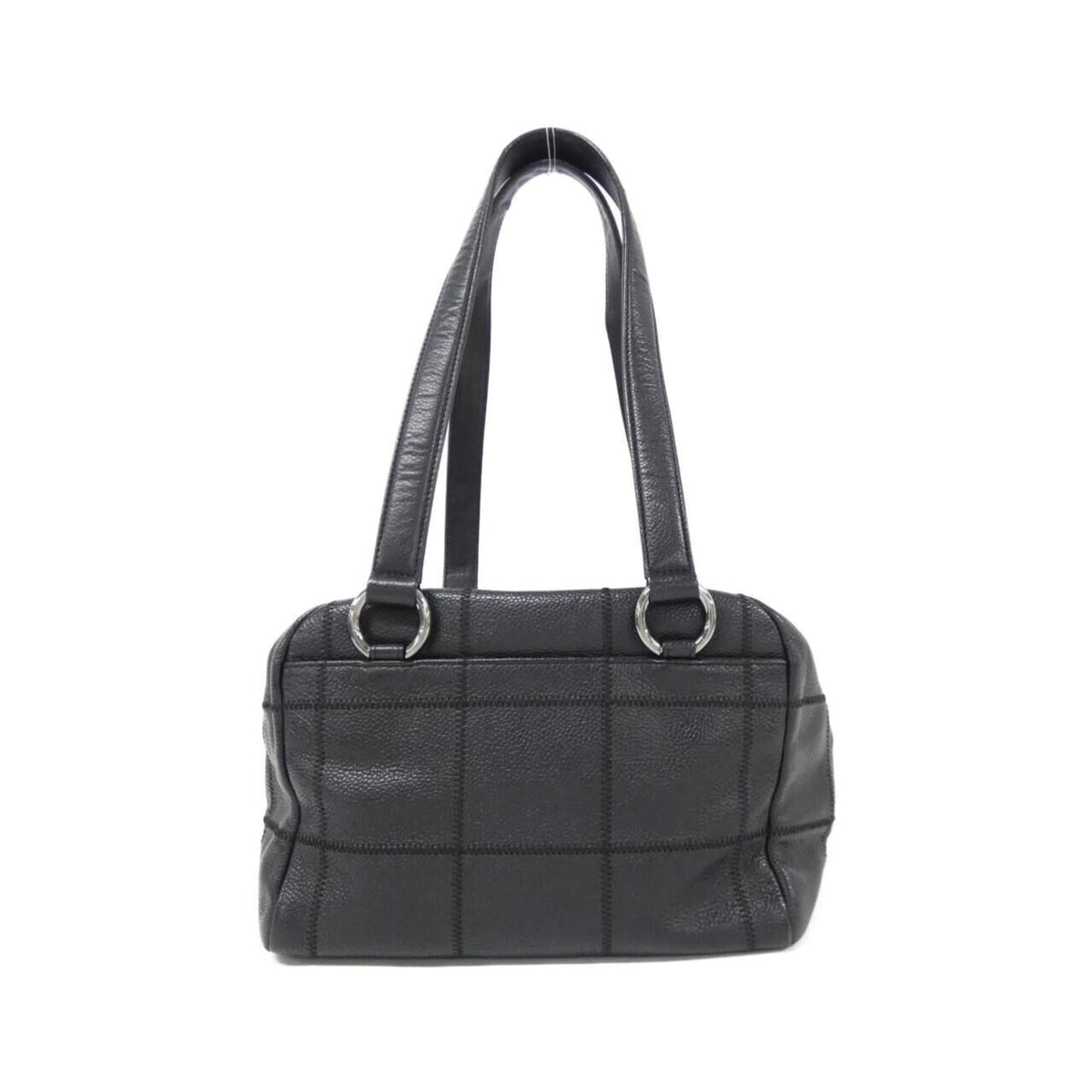 Chanel Black Grained Calfskin Shoulder Bag (Pre-Owned)