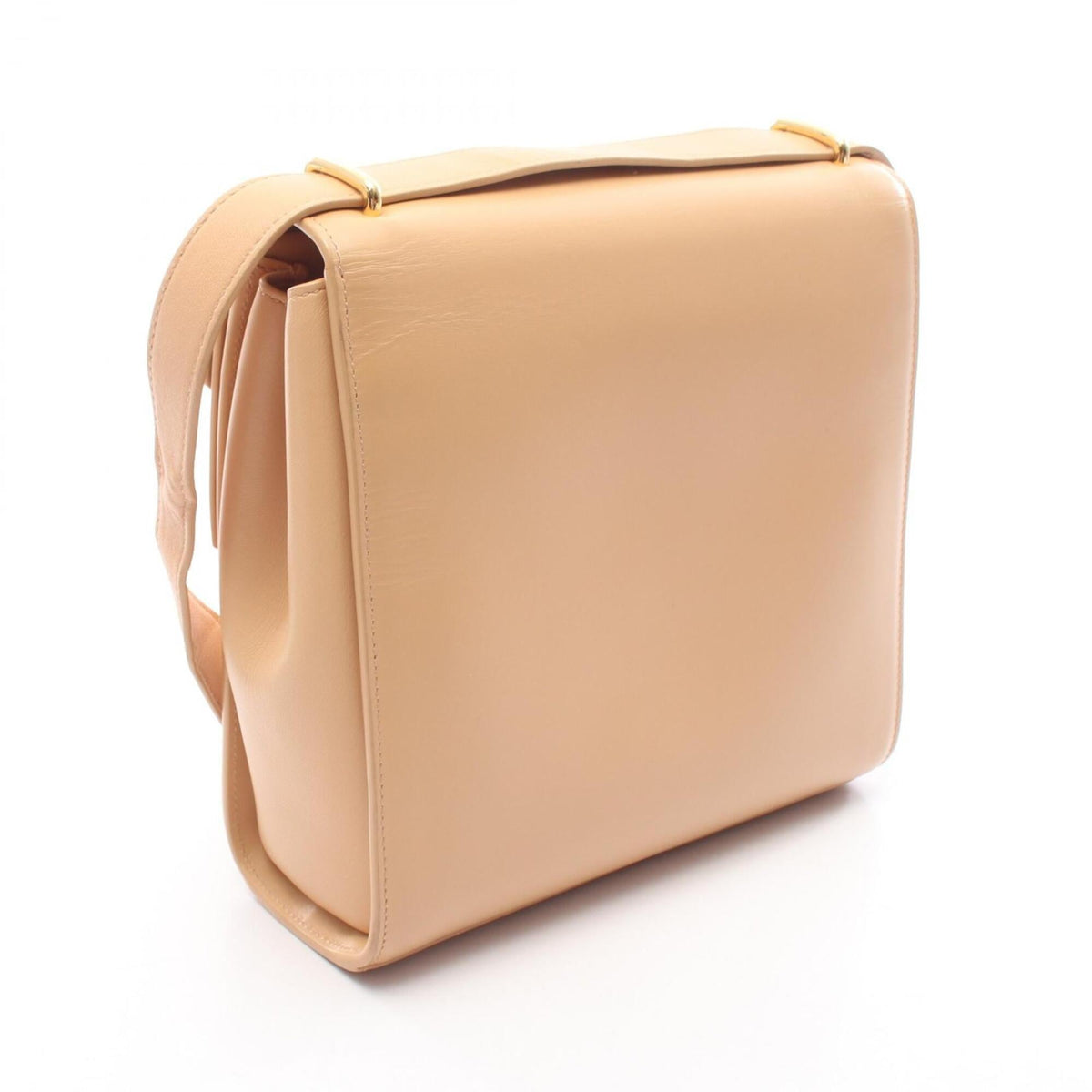 Bottega Veneta Beige Leather Handbag Shoulder Bag (Pre-Owned)